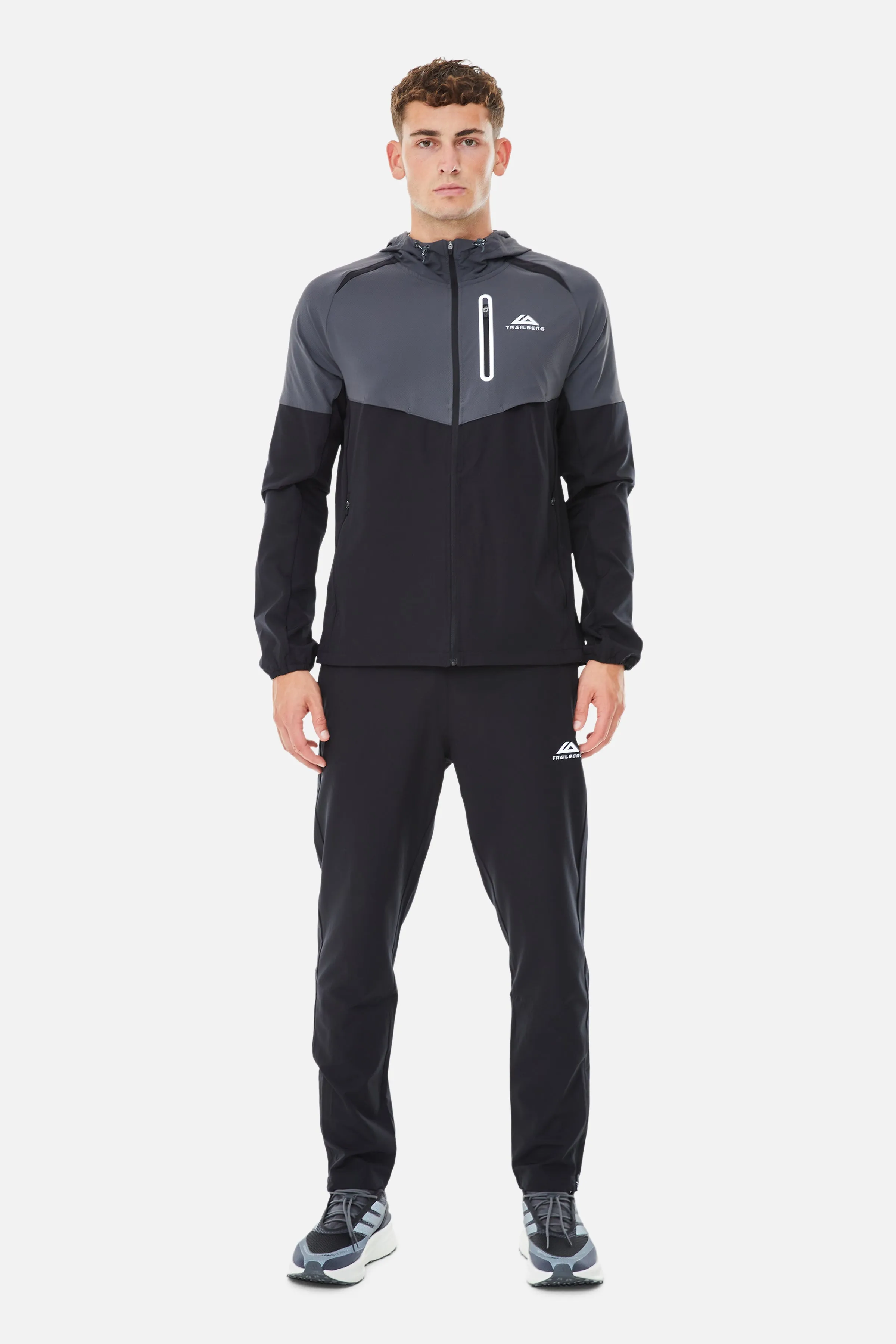 AW25 Cloud Tracksuit - Black/Volcano Grey sold by Trailberg