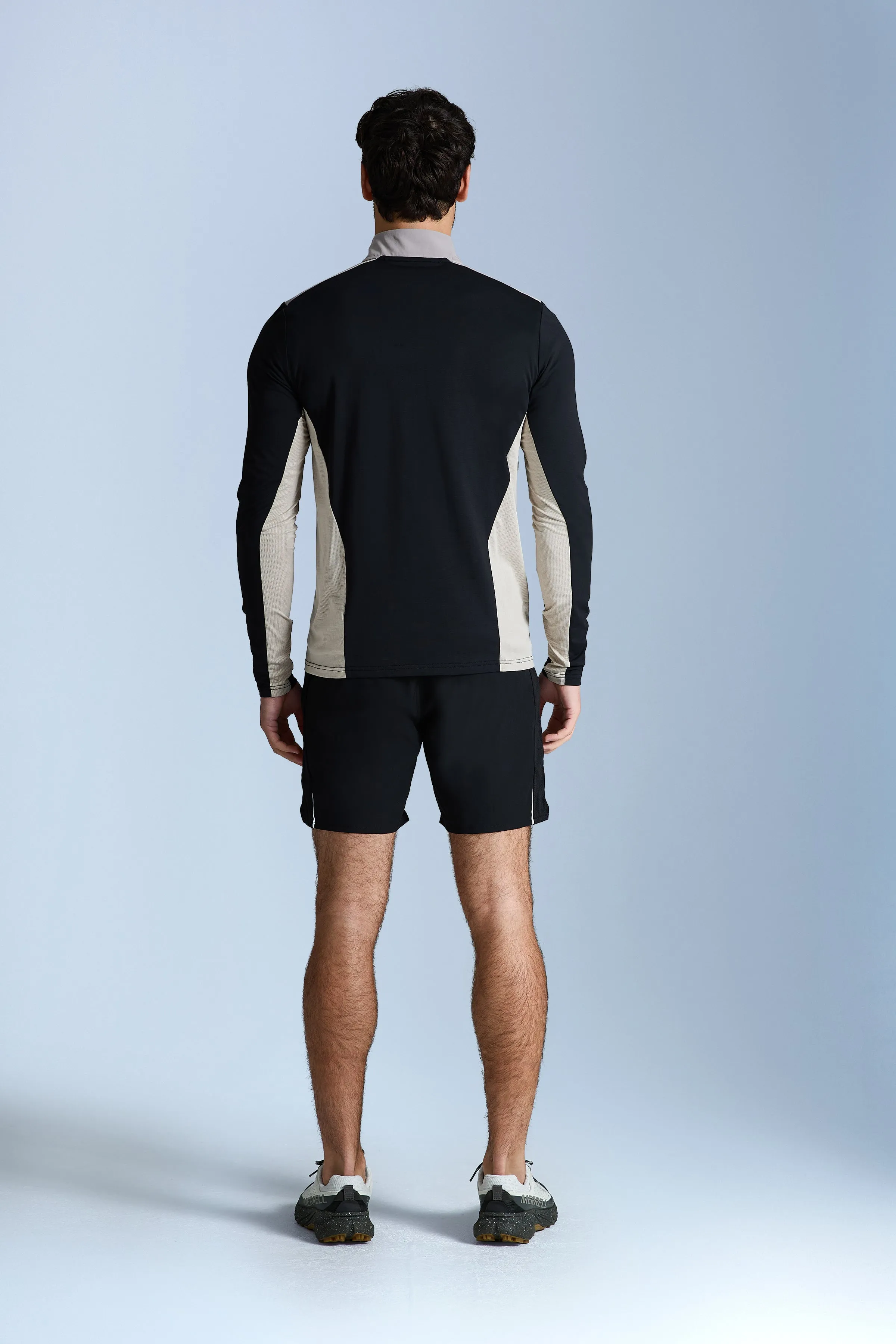 AW25 Triathlon Essentials Quarter Zip Set - Black/Pale Taupe sold by Trailberg product image thumbnail 3