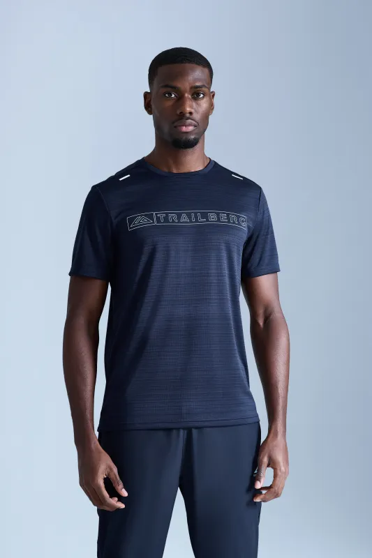 Crest 2.0 Tee - Deep Ocean/Cyan Wave sold by Trailberg