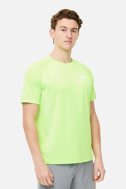 SS25 Triathlon Tee - Neon Lime sold by Trailberg