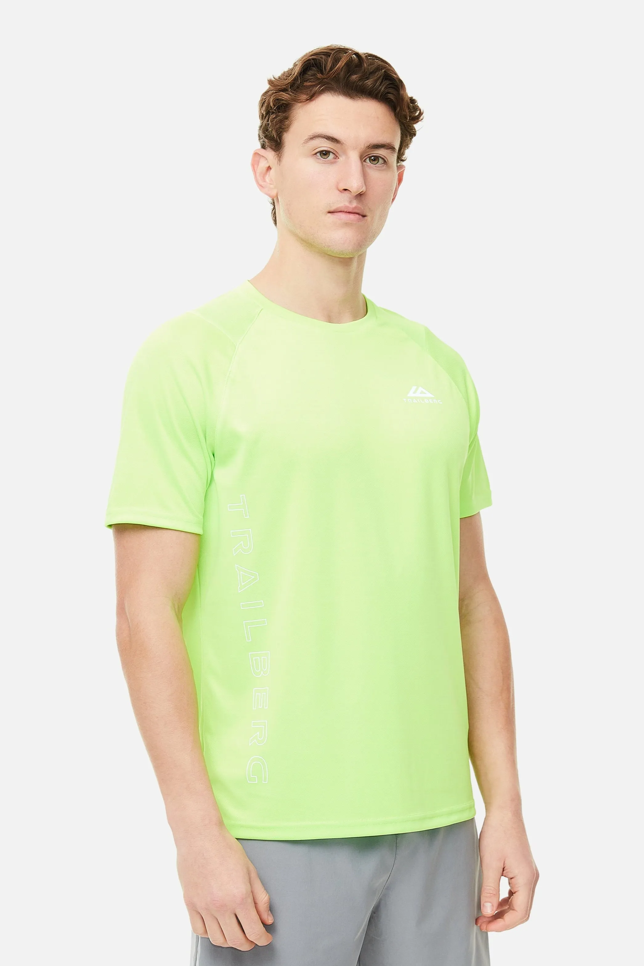 SS25 Triathlon Tee - Neon Lime sold by Trailberg