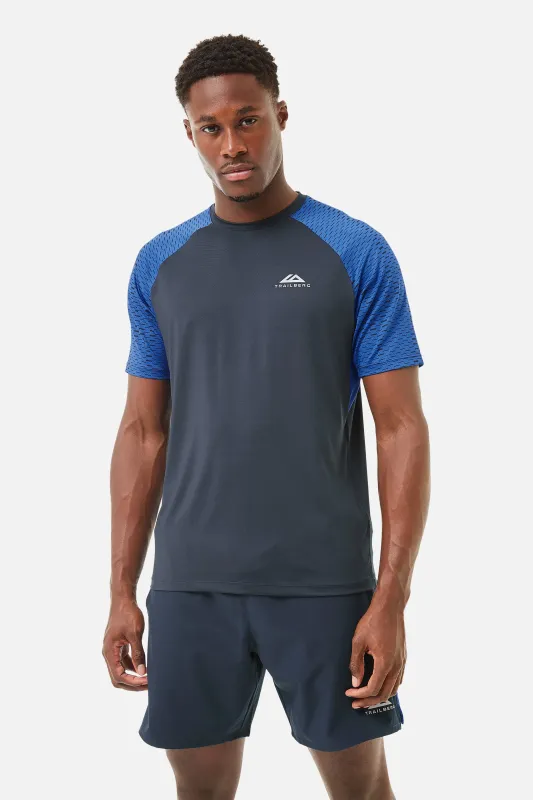 Motion Tee - Navy/Cobalt sold by Trailberg