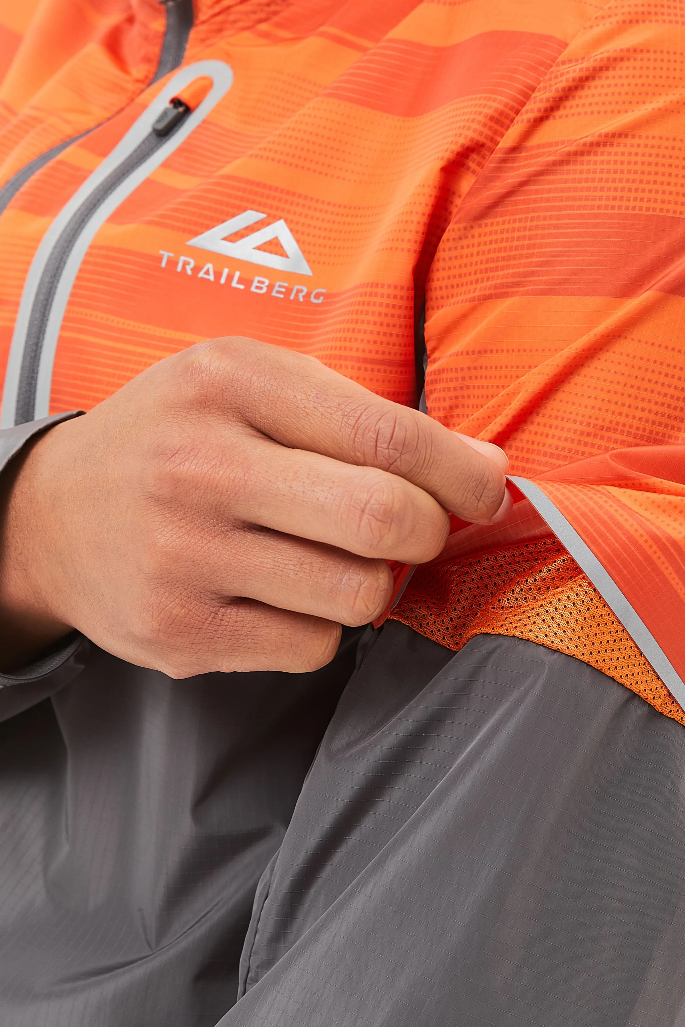 Dimension Windbreaker - Orange/Grey sold by Trailberg product image thumbnail 5