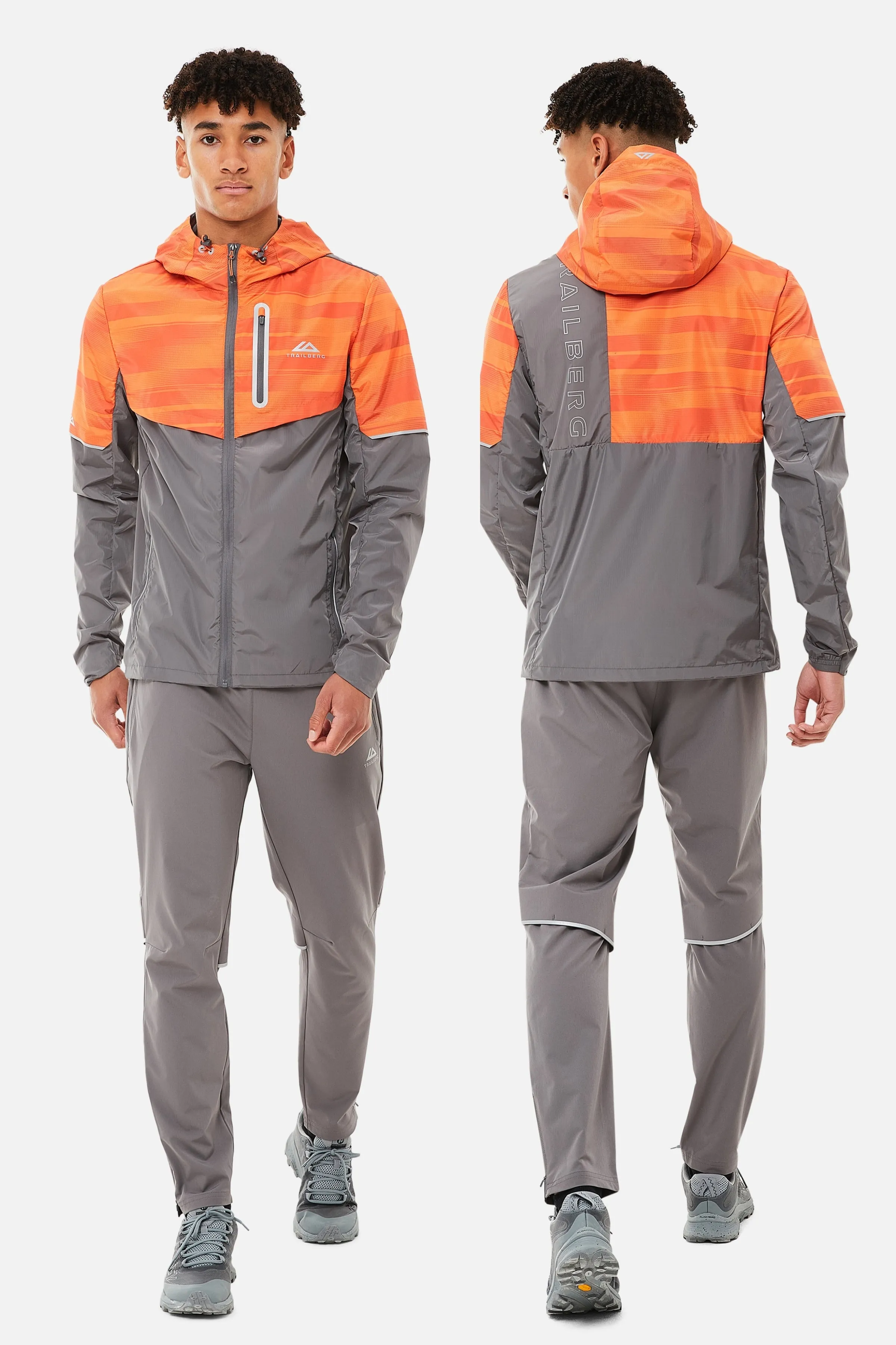 Dimension Tracksuit - Orange/Grey sold by Trailberg