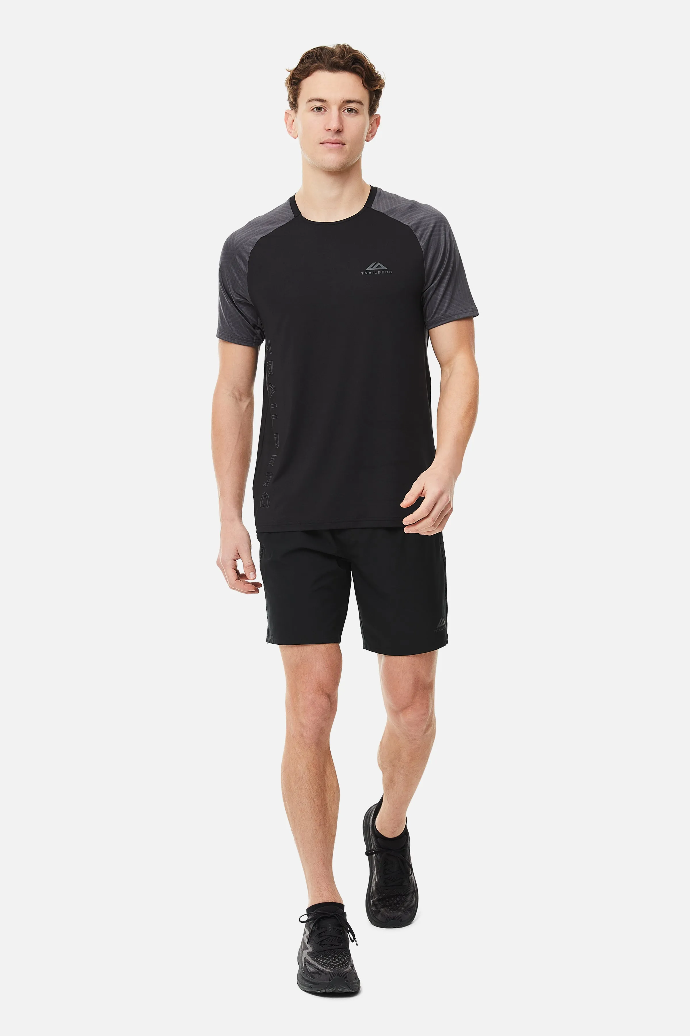Axis Jacquard Tee - Black/Volcano Grey sold by Trailberg product image thumbnail 2