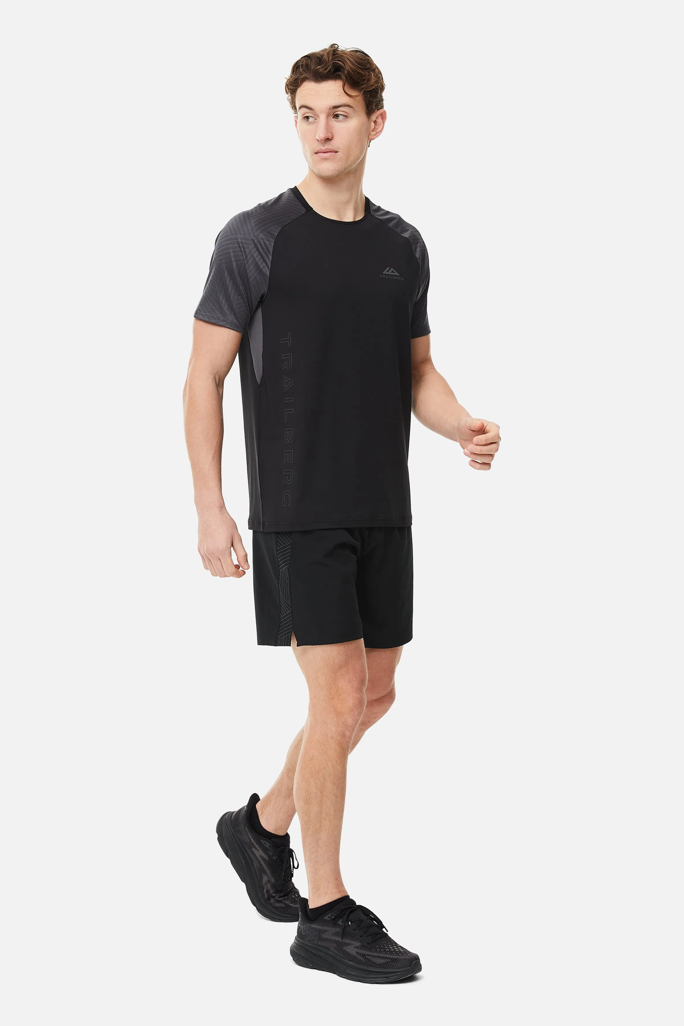 Axis Jacquard Tee - Black/Volcano Grey sold by Trailberg product image thumbnail 4