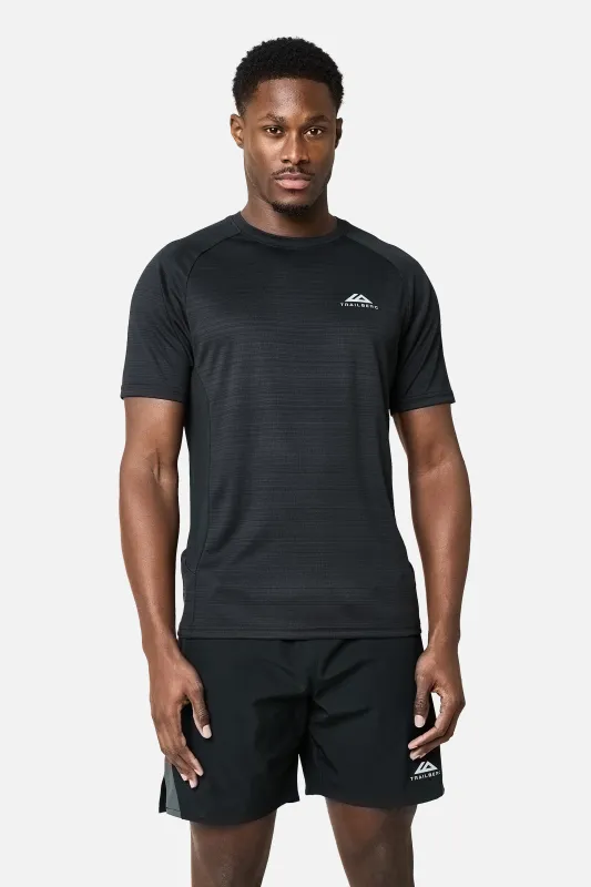 SS26 Cloud Tee - Black/Volcano Grey sold by Trailberg