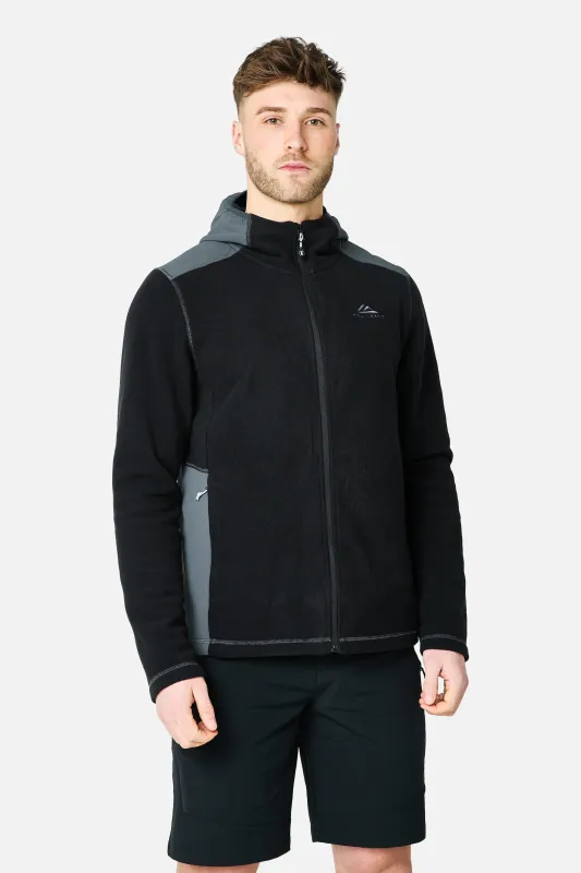 Tundra Microfleece Hood - Black/Volcano Grey made by Trailberg