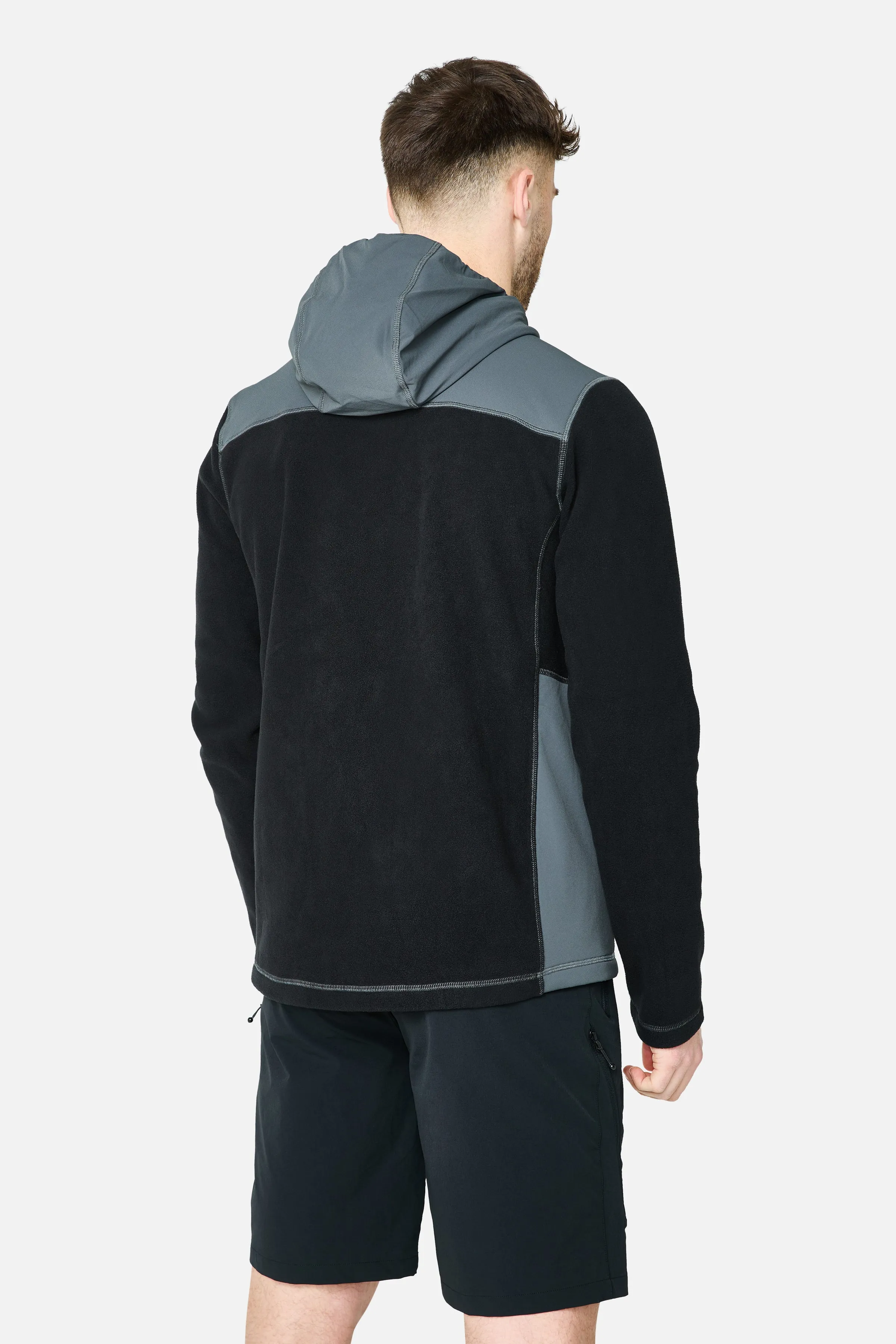 Tundra Microfleece Hood - Black/Volcano Grey sold by Trailberg product image thumbnail 2