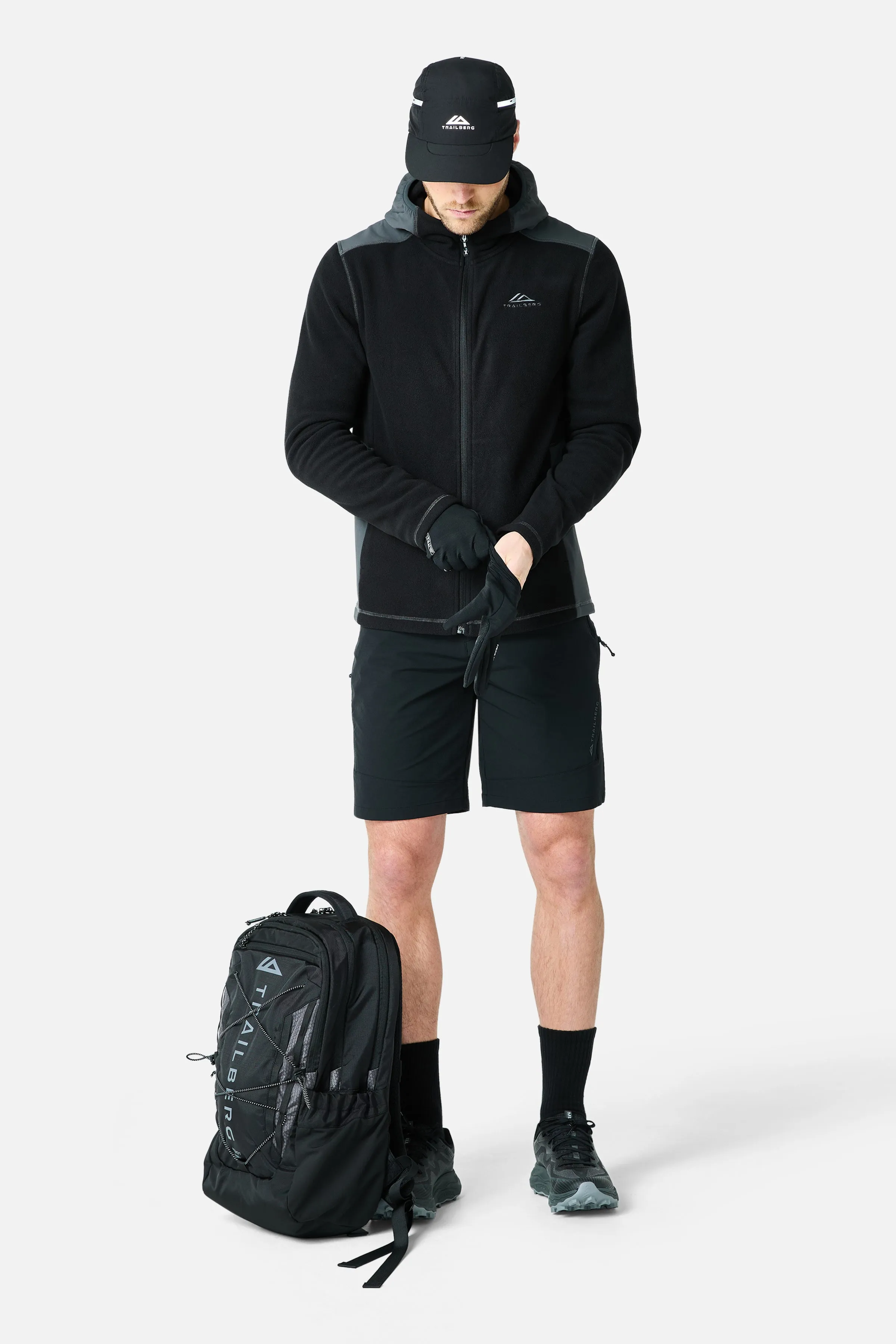 Tundra Microfleece Hood - Black/Volcano Grey sold by Trailberg product image thumbnail 3