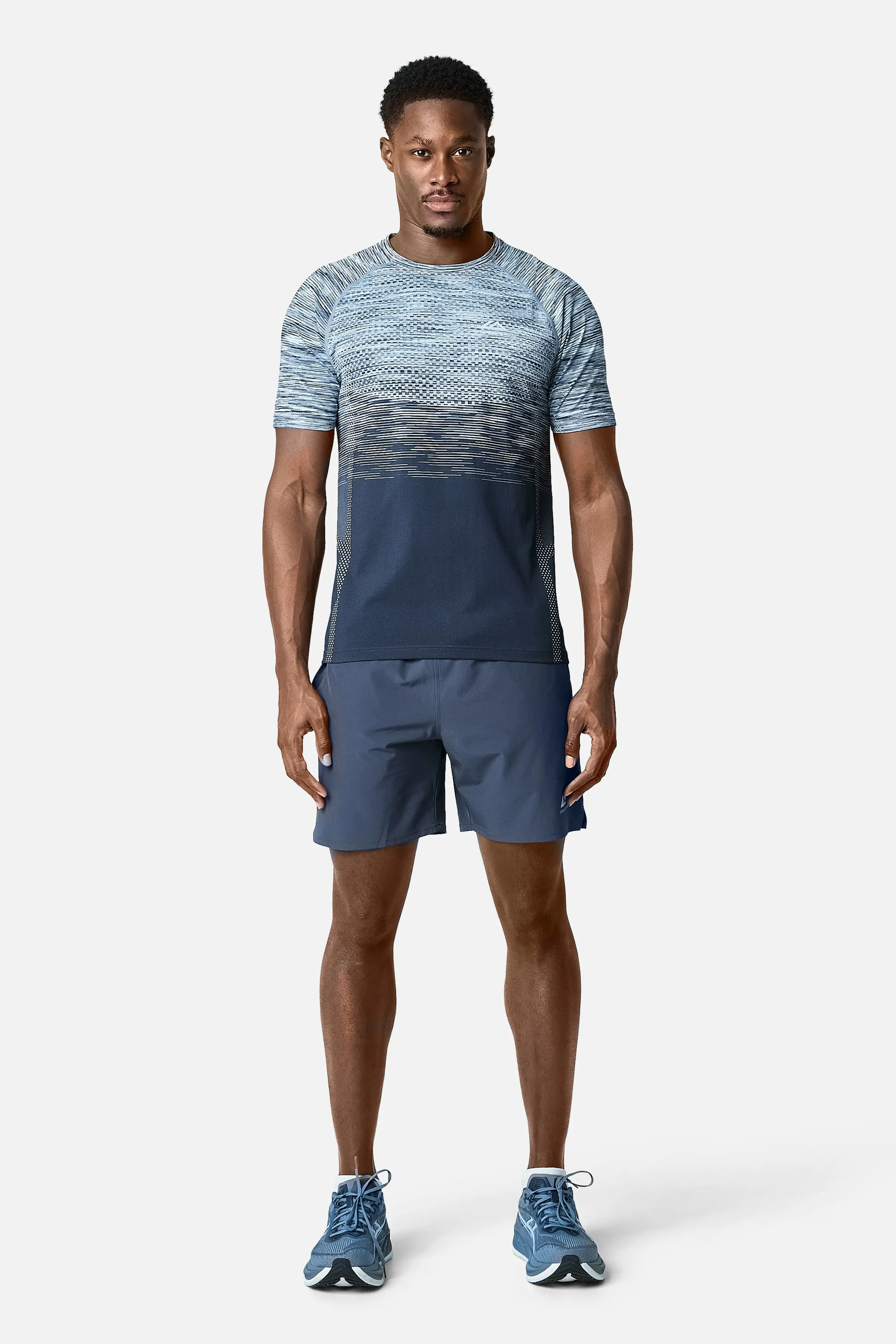 Apex Seamless Tee - Storm Blue/Steel Blue/Iceberg Blue/White sold by Trailberg product image thumbnail 3