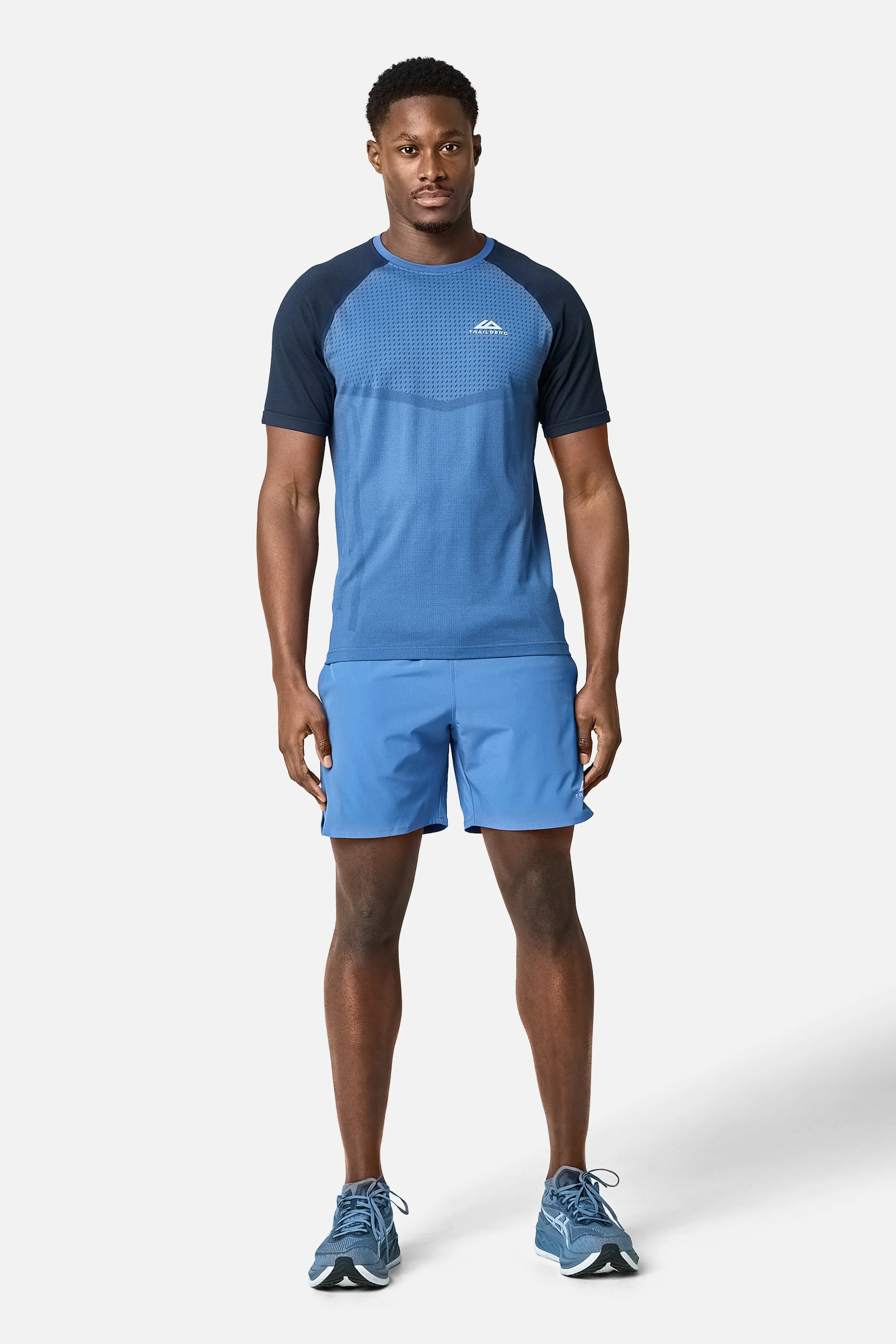 Rapid Dash Seamless Tee - Voltage Blue/Storm Blue sold by Trailberg product image thumbnail 4