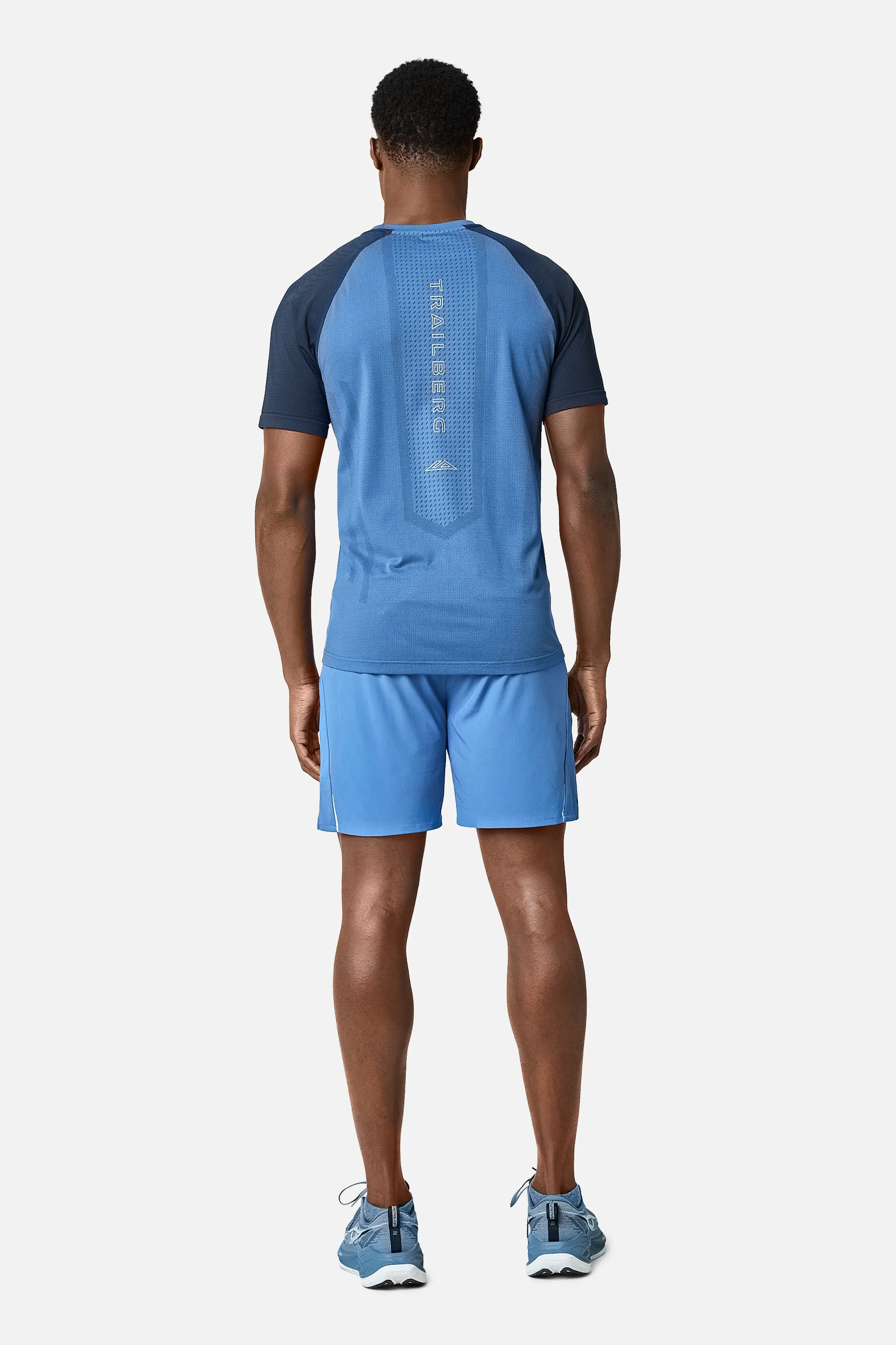 Rapid Dash Seamless Tee - Voltage Blue/Storm Blue sold by Trailberg product image thumbnail 5