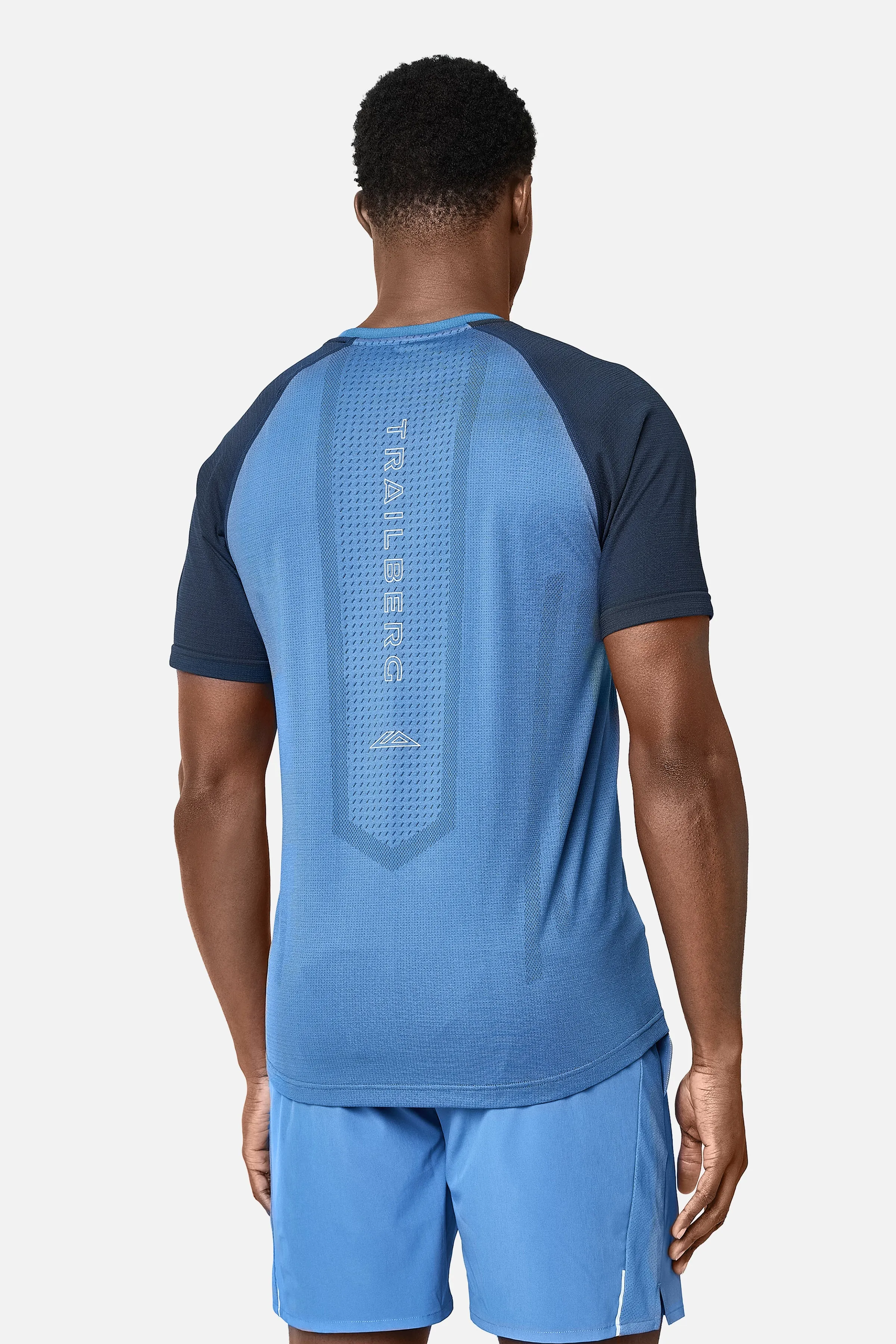 Rapid Dash Seamless Tee - Voltage Blue/Storm Blue sold by Trailberg product image thumbnail 3