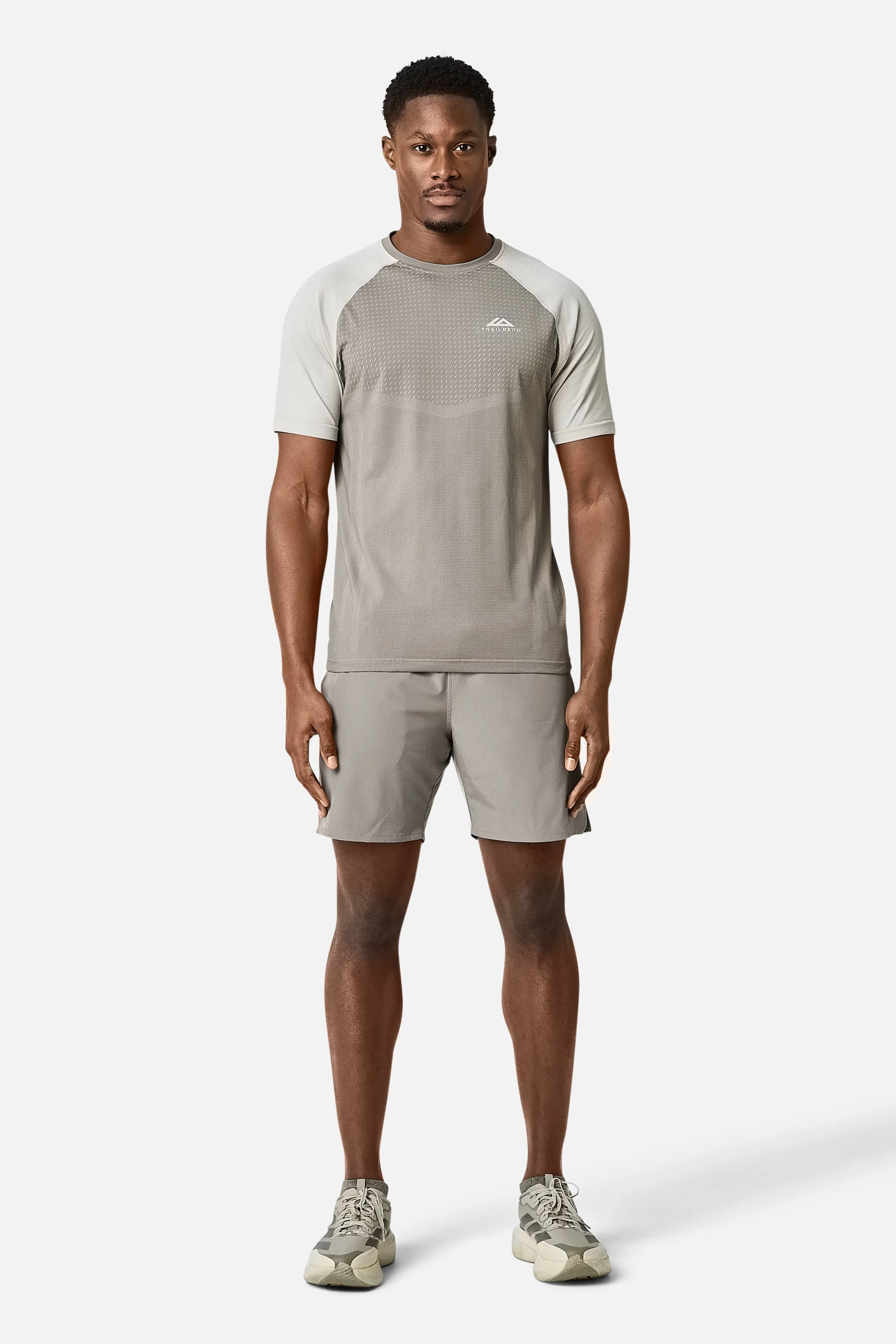 Rapid Dash Seamless Tee - Mocha/Pebblestone sold by Trailberg product image thumbnail 4