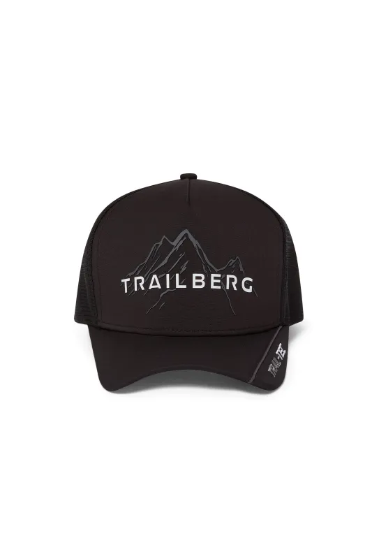 Valkor Trucker Cap - Black/Volcano Grey/White sold by Trailberg