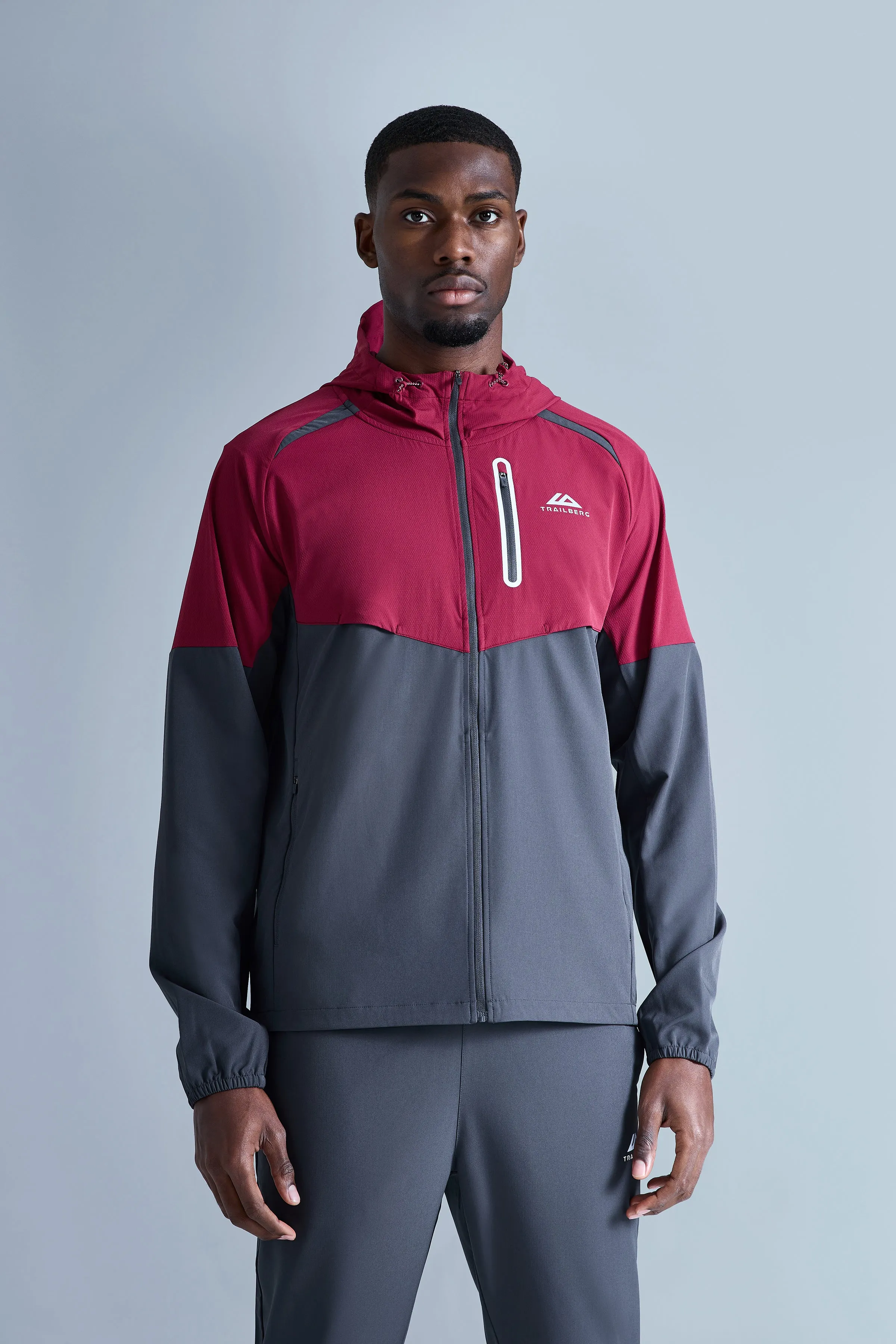 AW25 Cloud Tracksuit - Crimson Velvet/Volcano Grey sold by Trailberg product image thumbnail 4