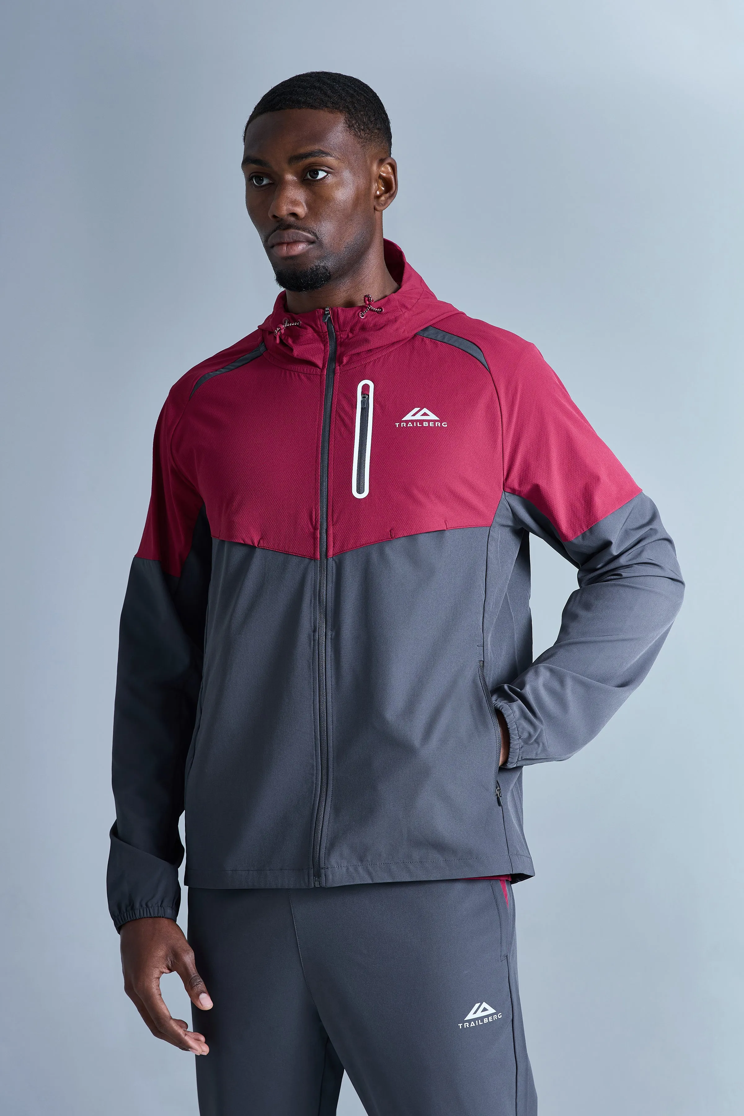 AW25 Cloud Tracksuit - Crimson Velvet/Volcano Grey sold by Trailberg product image thumbnail 3