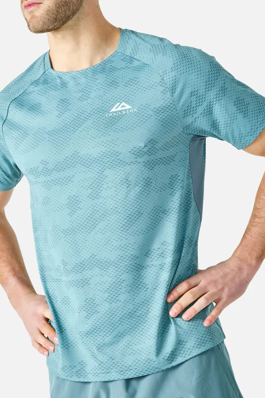 Locus Tee - Polar Breeze/Frosted Denim made by Trailberg