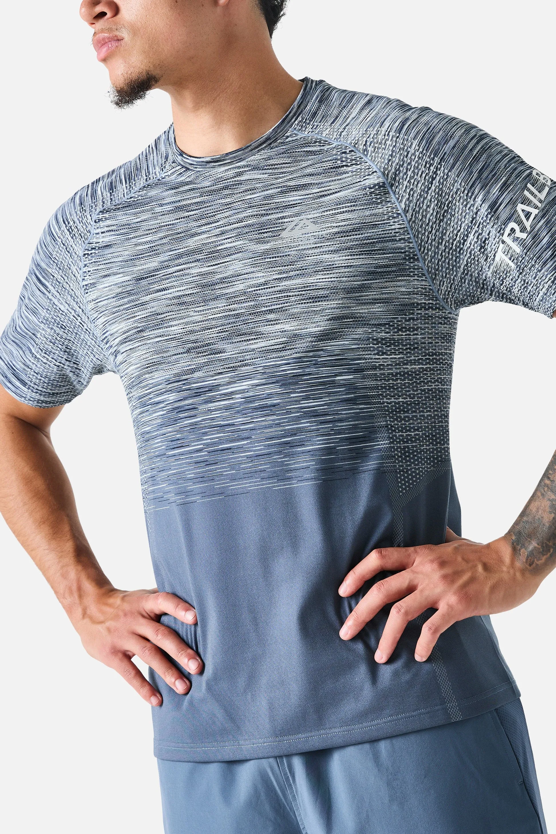 Arc Seamless Tee - Breeze/Storm Blue/Skylar/White sold by Trailberg