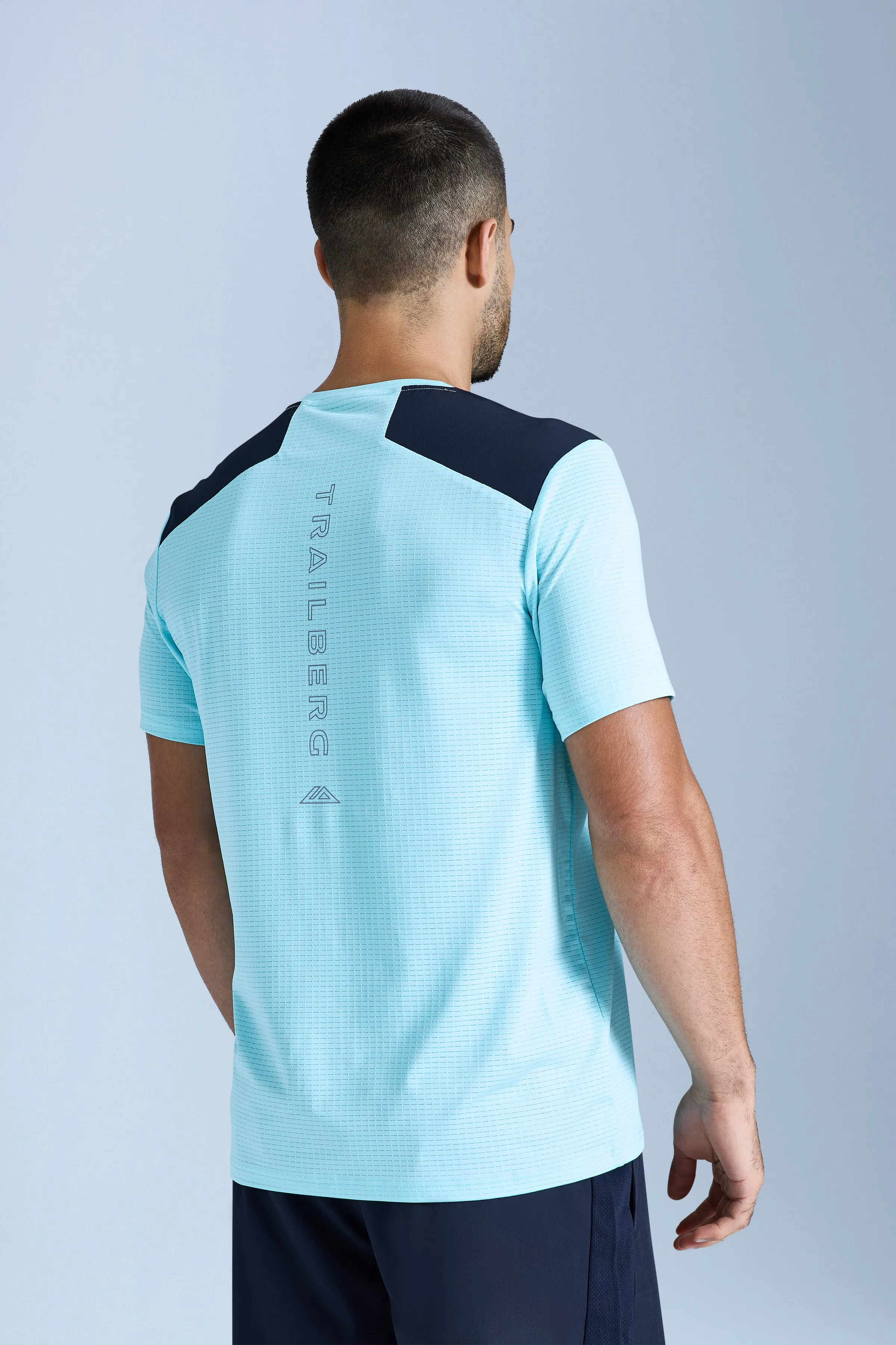 Rapid Dash 2.0 Tee - Deep Ocean/Cyan Wave sold by Trailberg product image thumbnail 2