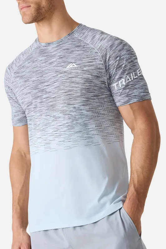 Arc Seamless Tee - Ice Blue/Nightfall Grey/Fog Whisper/Lunar Grey made by Trailberg
