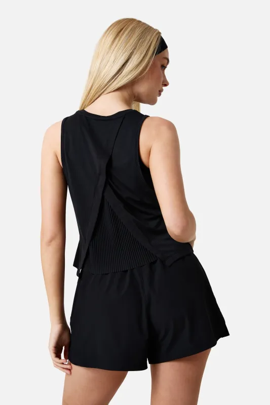 Womens Andara Pleated Set - Black made by Trailberg