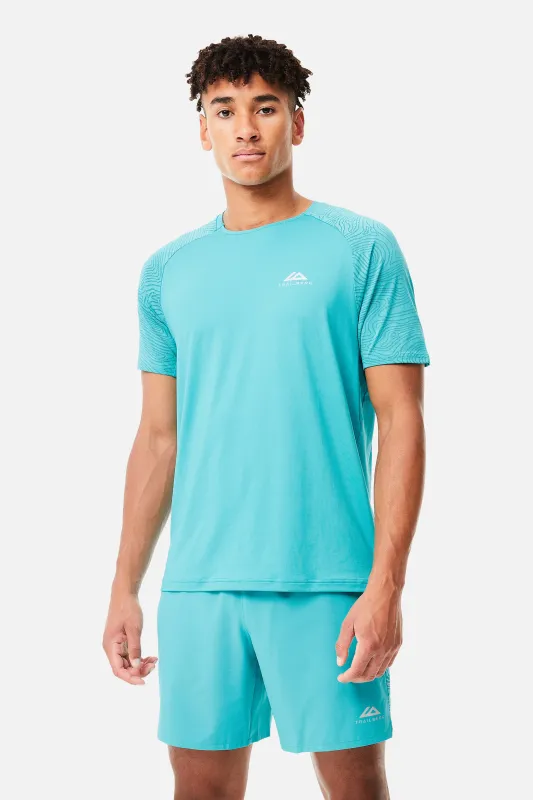 Geo Tee - Turquoise made by Trailberg