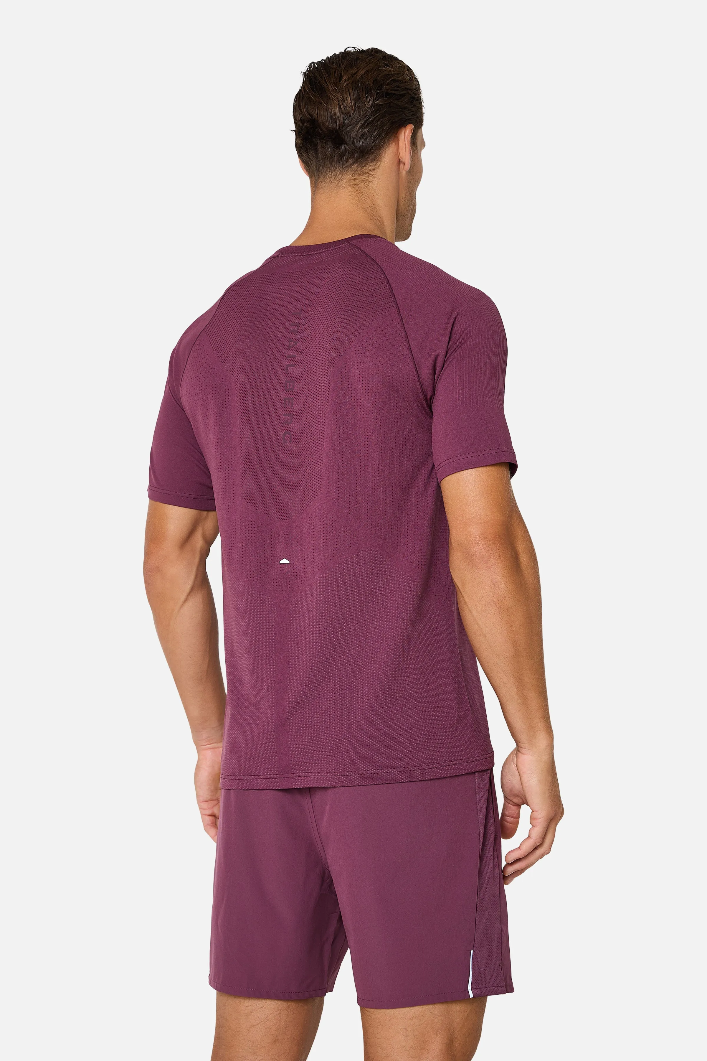 Driftline Seamless Tee - Deep Merlot sold by Trailberg product image thumbnail 3
