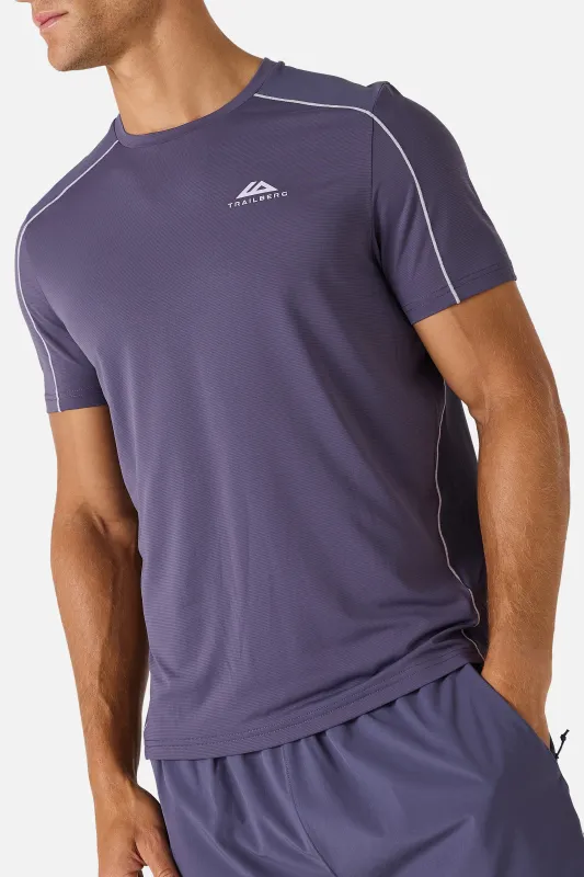 Momentum Tee - Dark Lavender/Twilight Lilac made by Trailberg