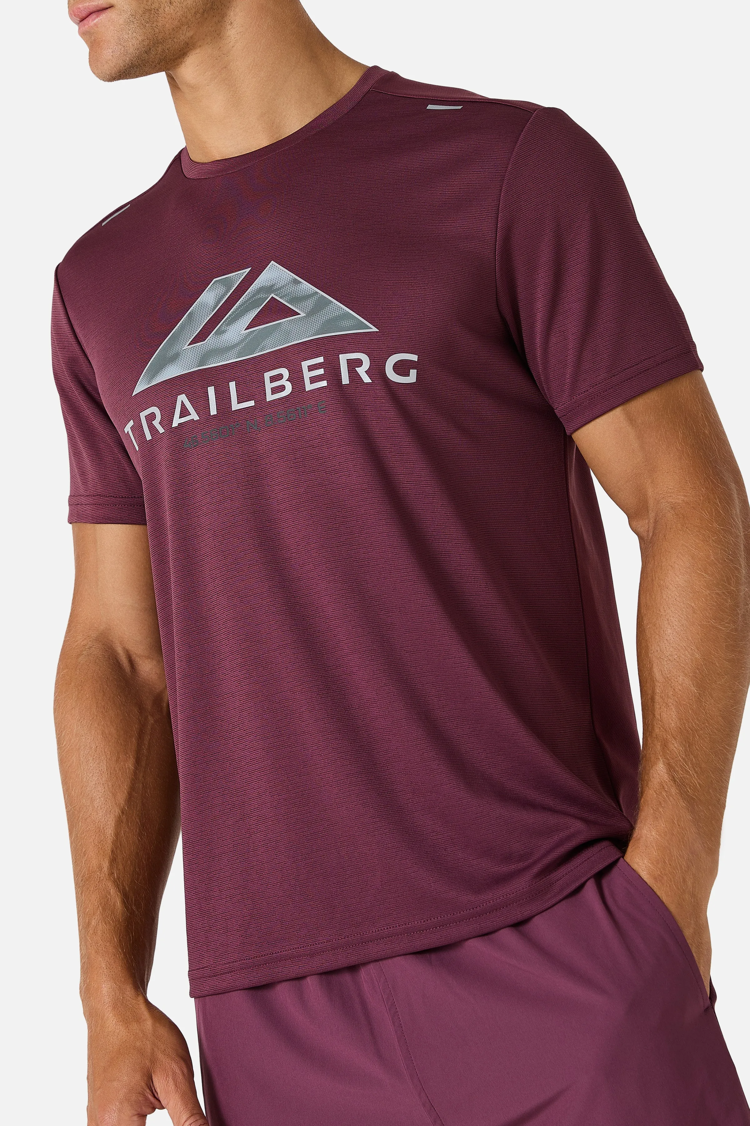 Blur Large Logo Tee - Deep Merlot sold by Trailberg