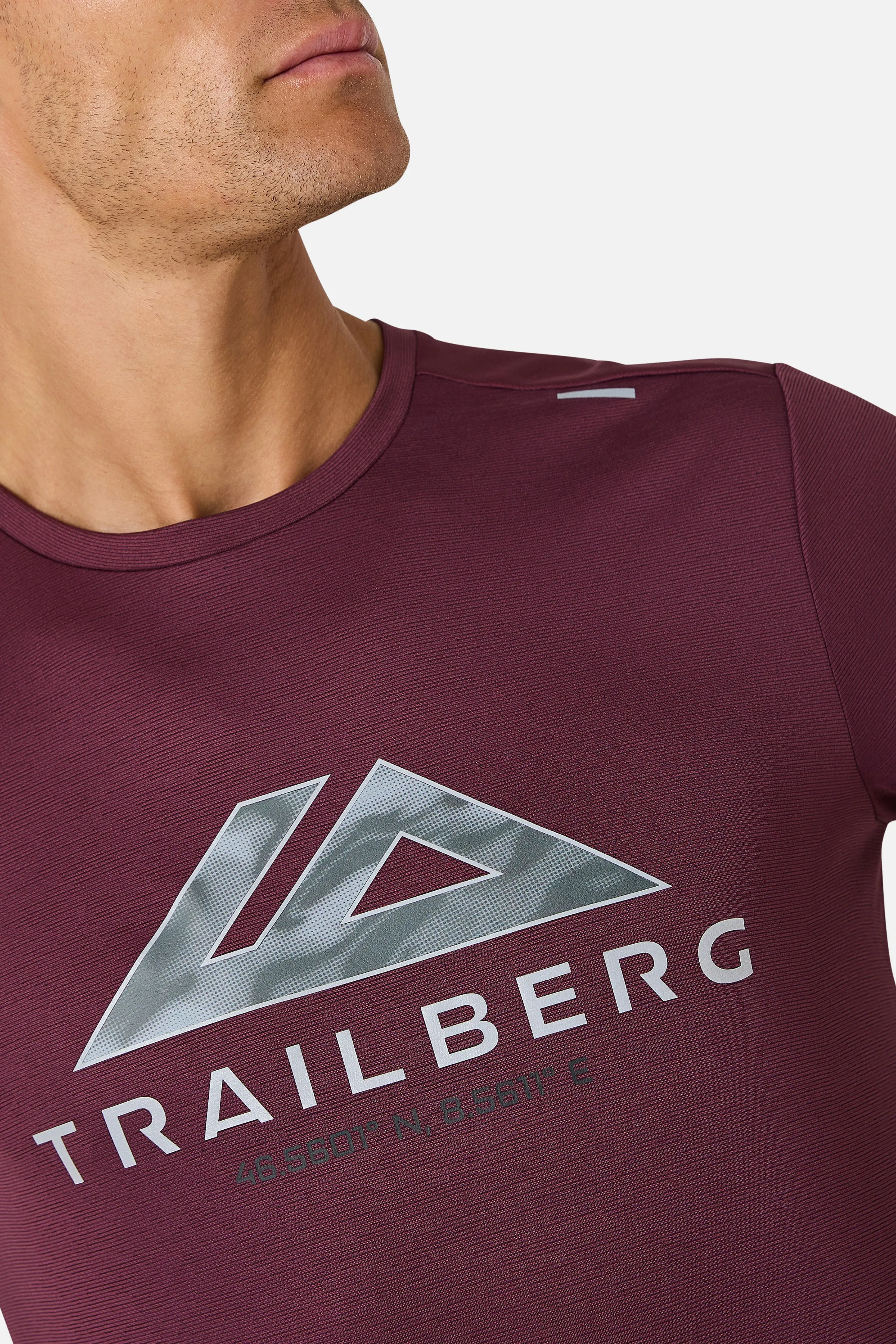 Blur Large Logo Tee - Deep Merlot sold by Trailberg product image thumbnail 3