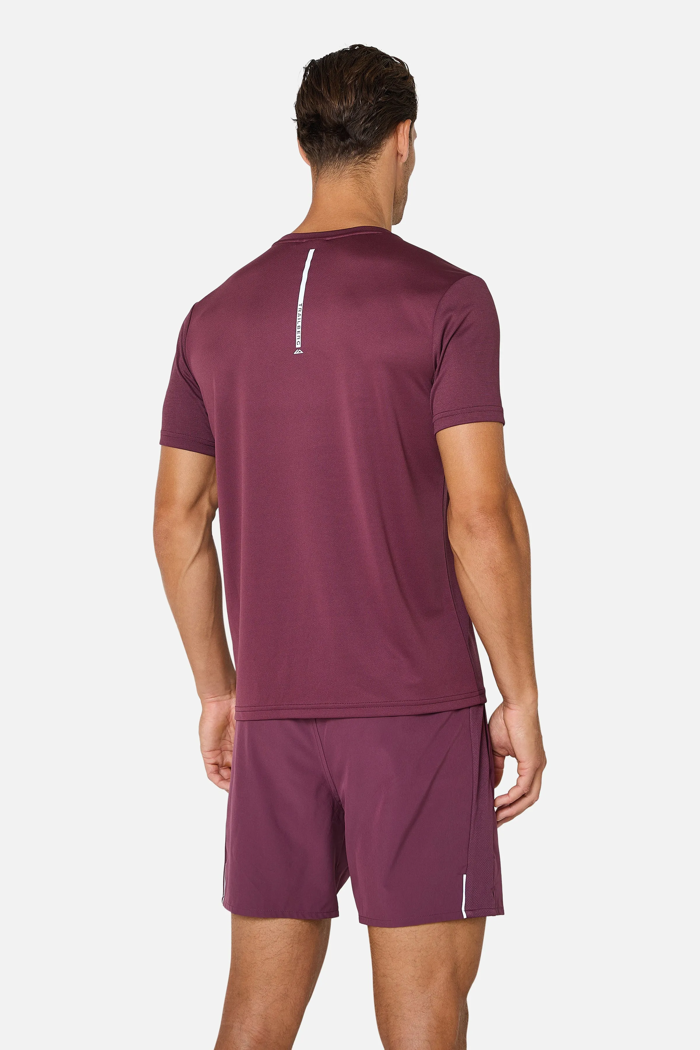 Blur Large Logo Tee - Deep Merlot sold by Trailberg product image thumbnail 5