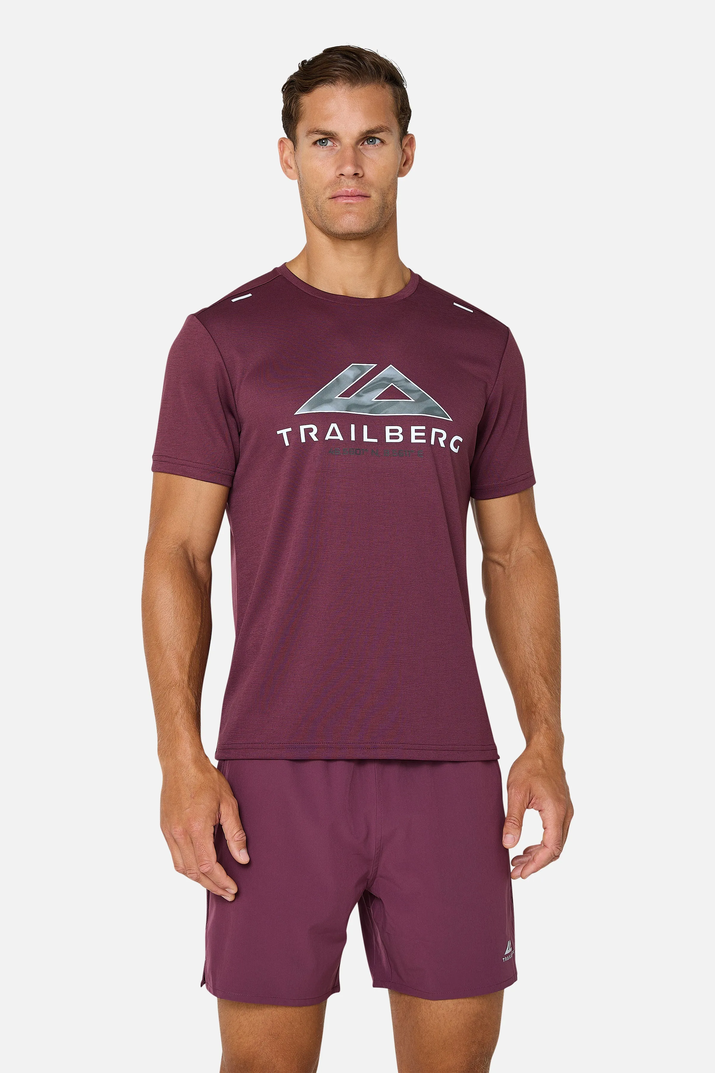 Blur Large Logo Tee - Deep Merlot sold by Trailberg product image thumbnail 2