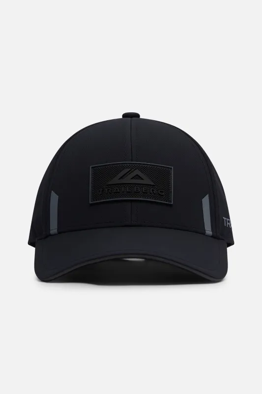 Venturo 6 Panel Trucker Cap - Black/Graphite Grey made by Trailberg