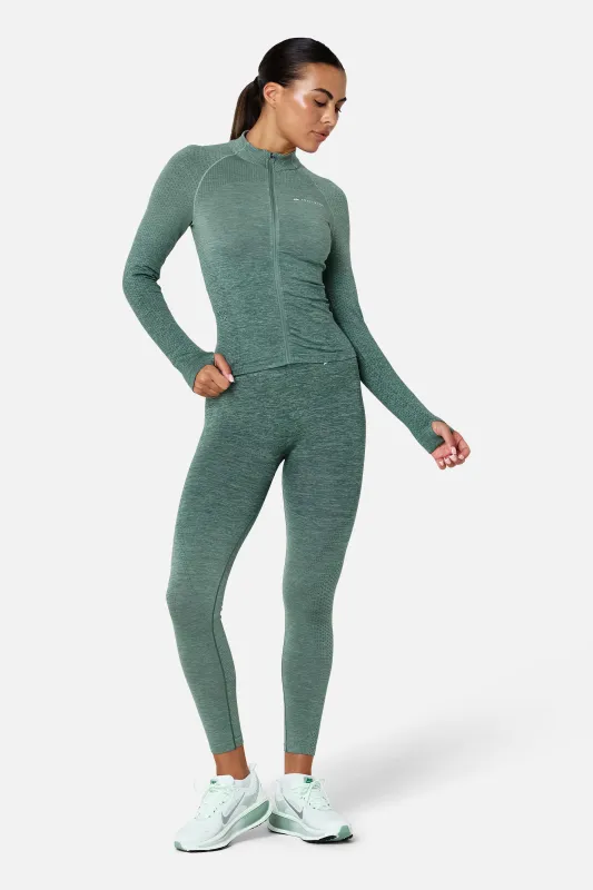Womens Evocurve Seamless Jacket Set - Aloe Frost made by Trailberg
