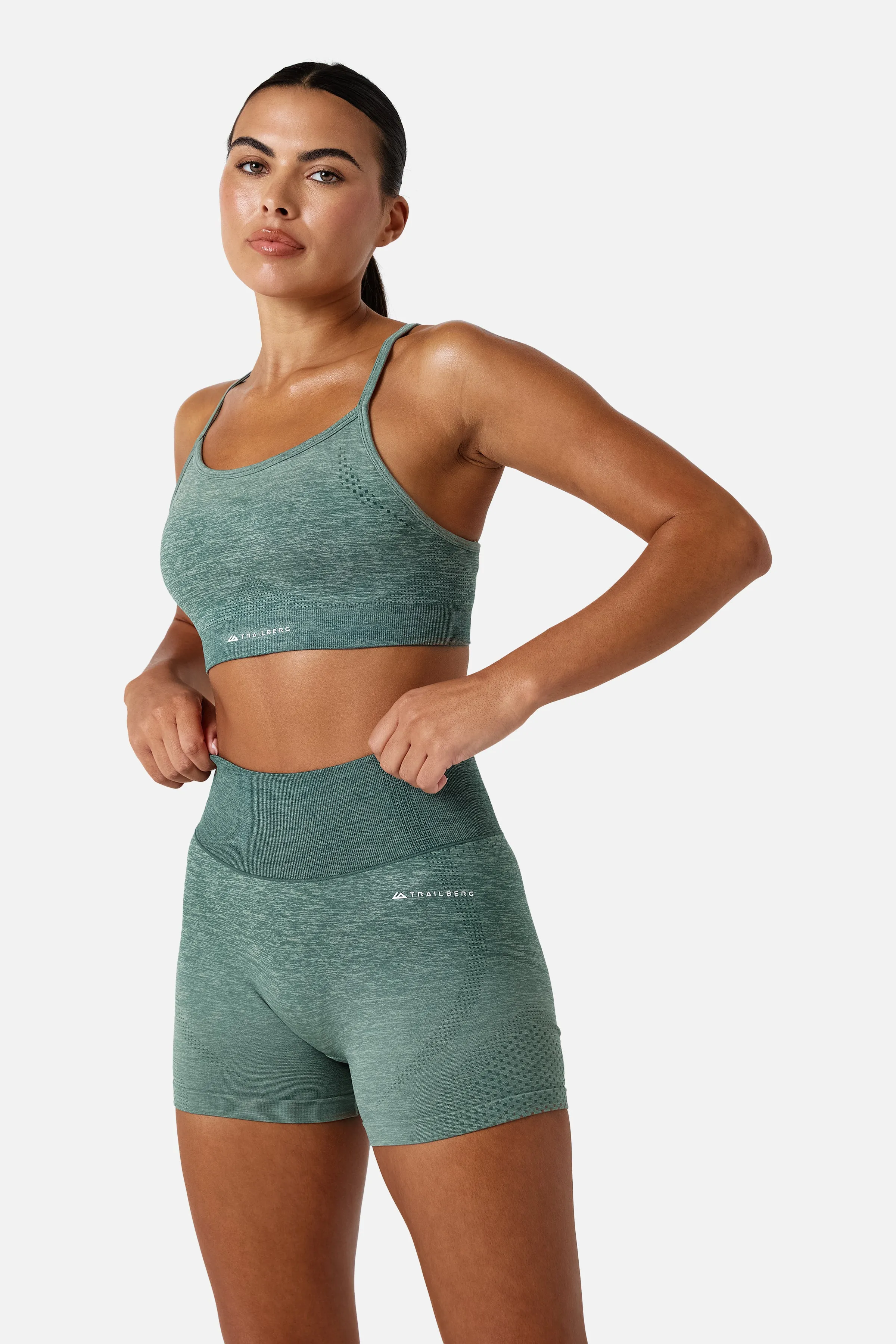 Womens Evocurve Seamless Strappy Bra - Aloe Frost sold by Trailberg product image thumbnail 4
