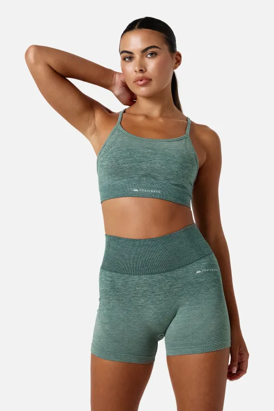 Womens Evocurve Seamless Strappy Bra - Aloe Frost made by Trailberg