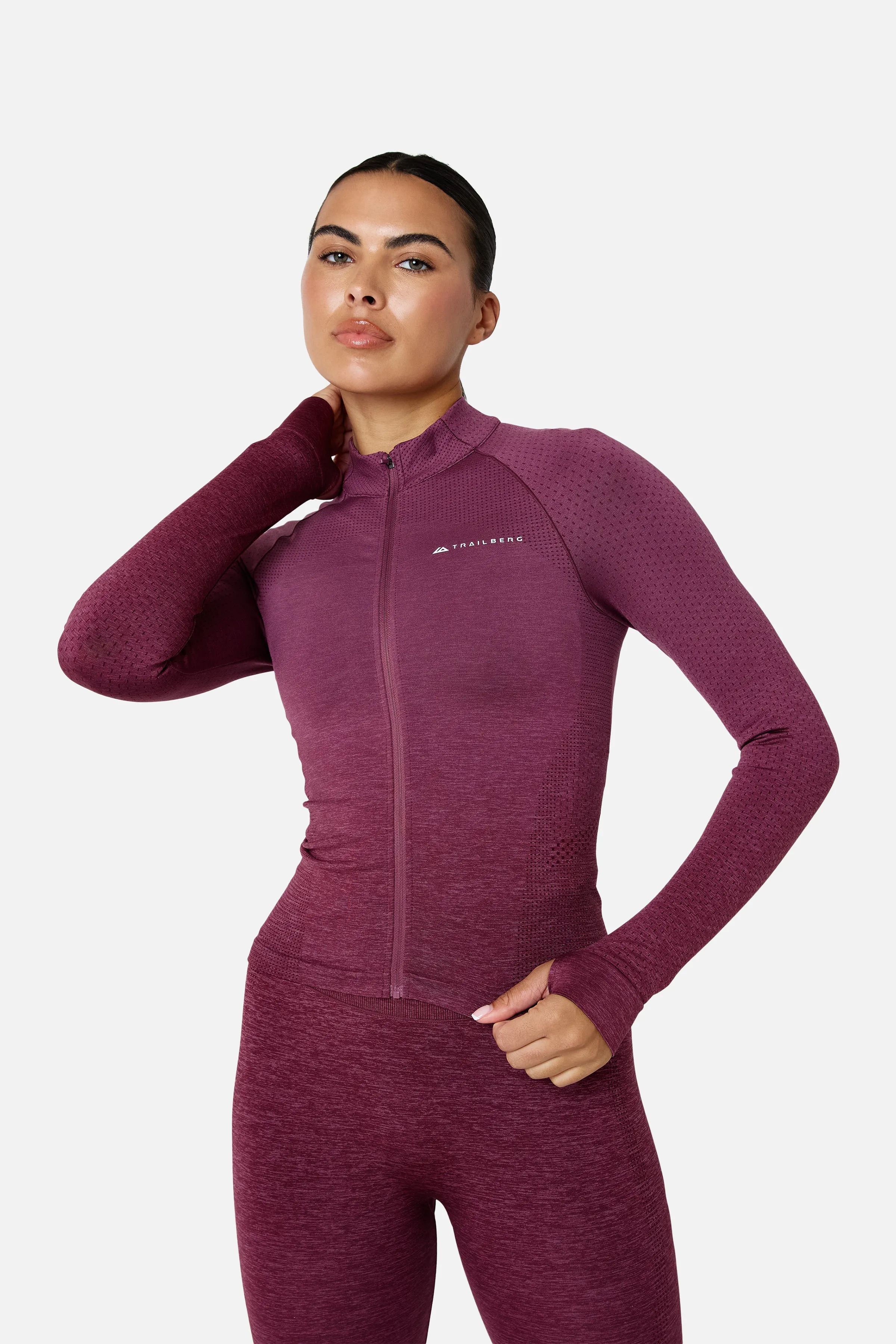 Womens Evocurve Seamless Jacket Set - Mineral Blush sold by Trailberg product image thumbnail 3