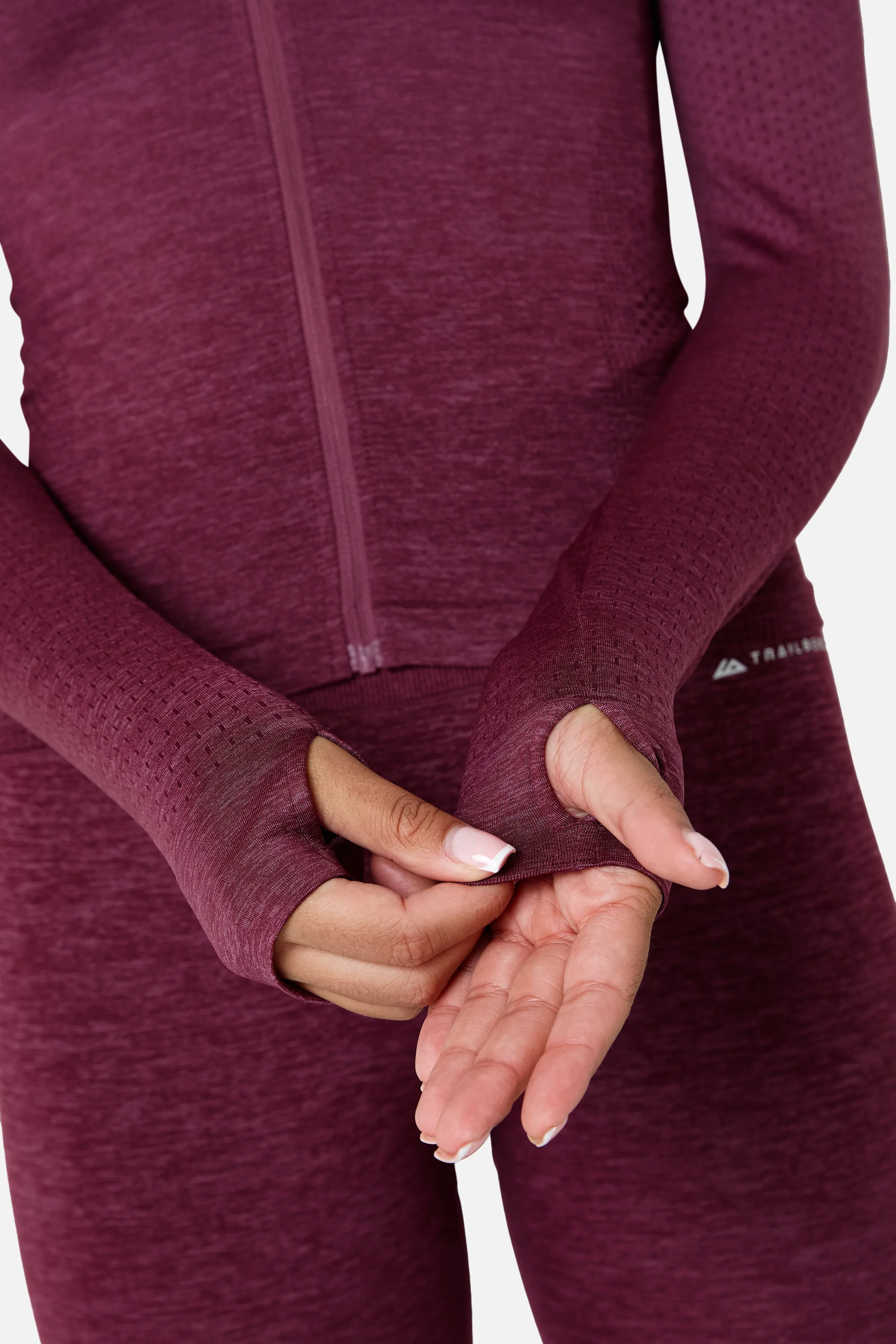Womens Evocurve Seamless Track Jacket - Mineral Blush sold by Trailberg product image thumbnail 4
