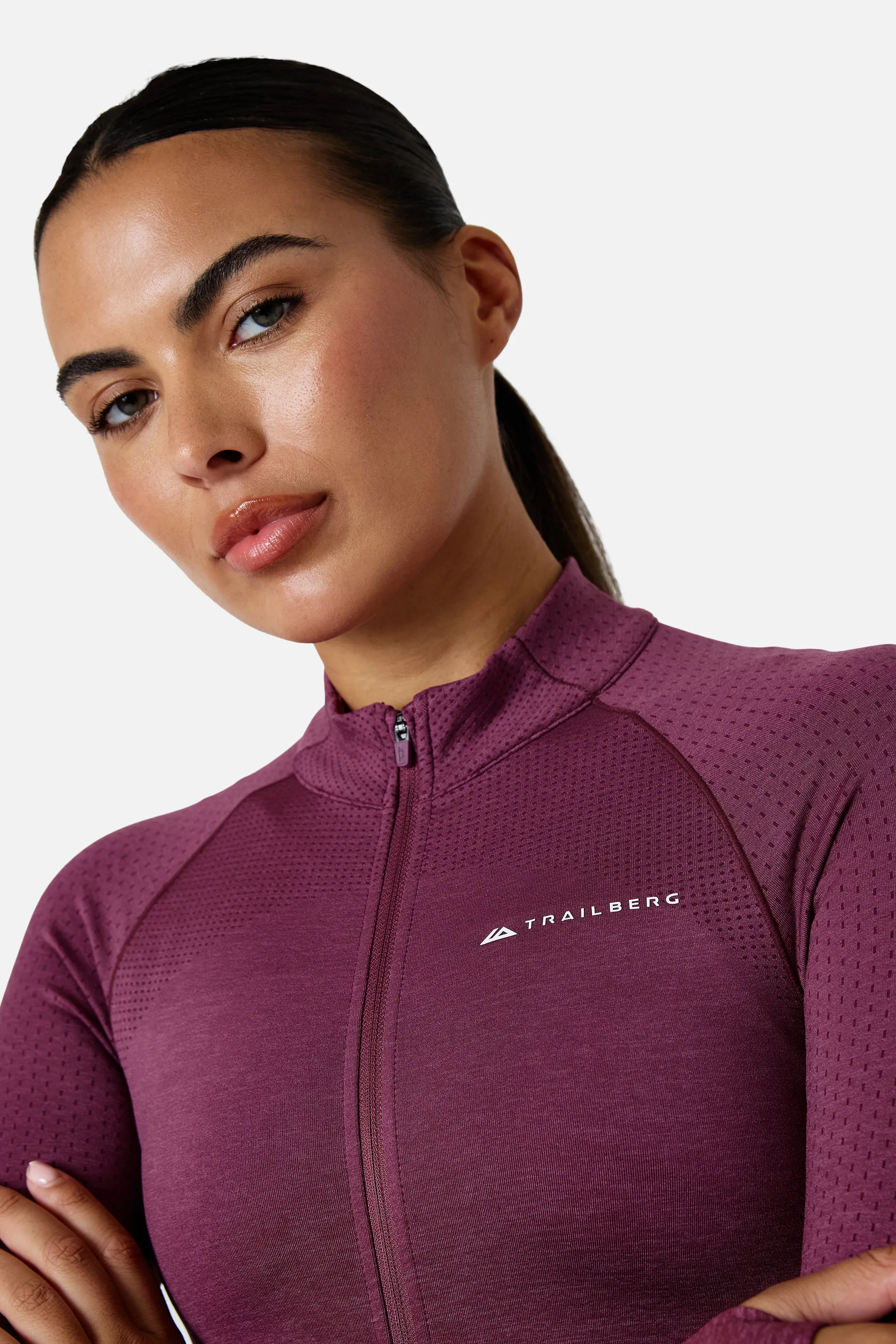 Womens Evocurve Seamless Track Jacket - Mineral Blush sold by Trailberg product image thumbnail 5