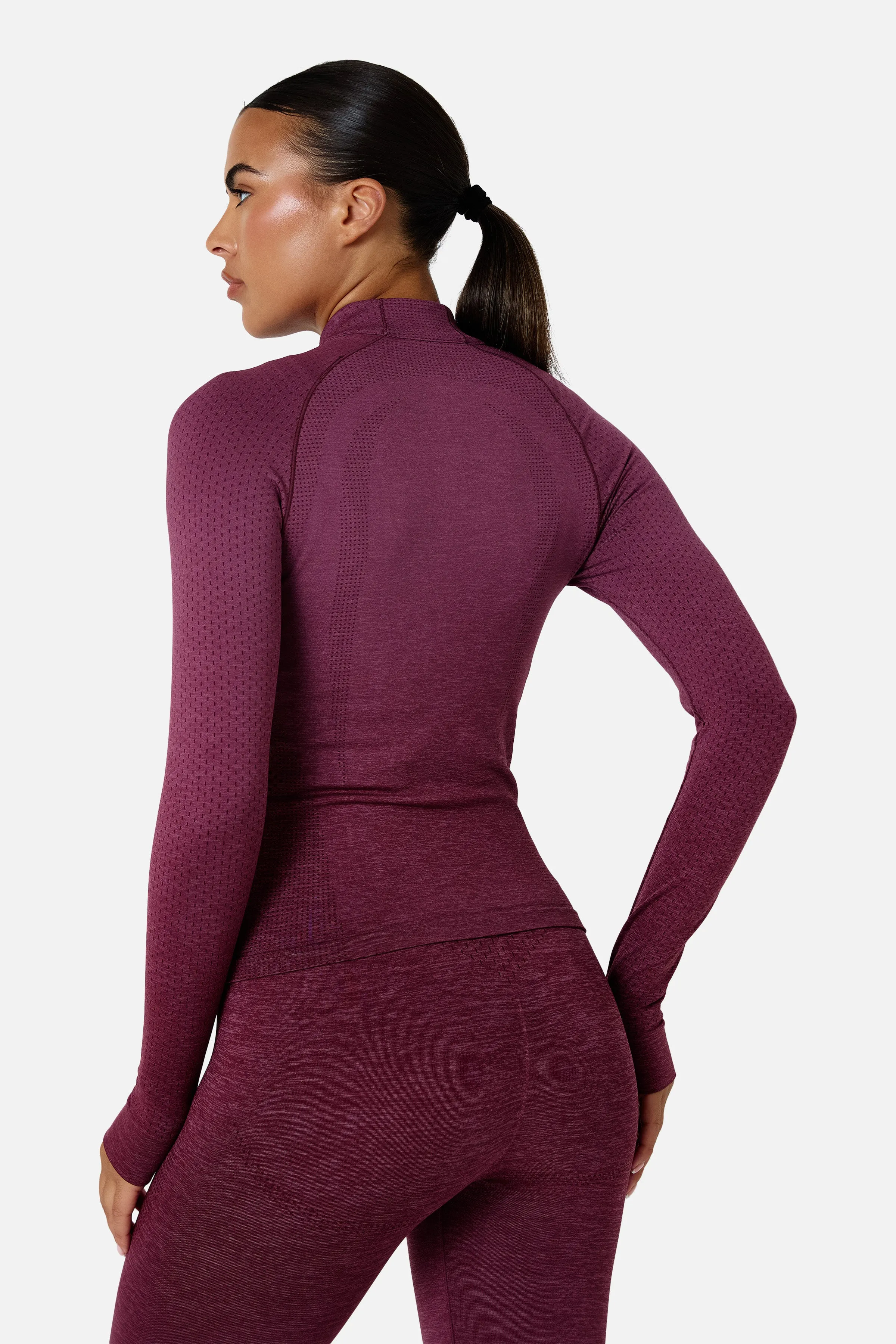 Womens Evocurve Seamless Track Jacket - Mineral Blush sold by Trailberg product image thumbnail 3