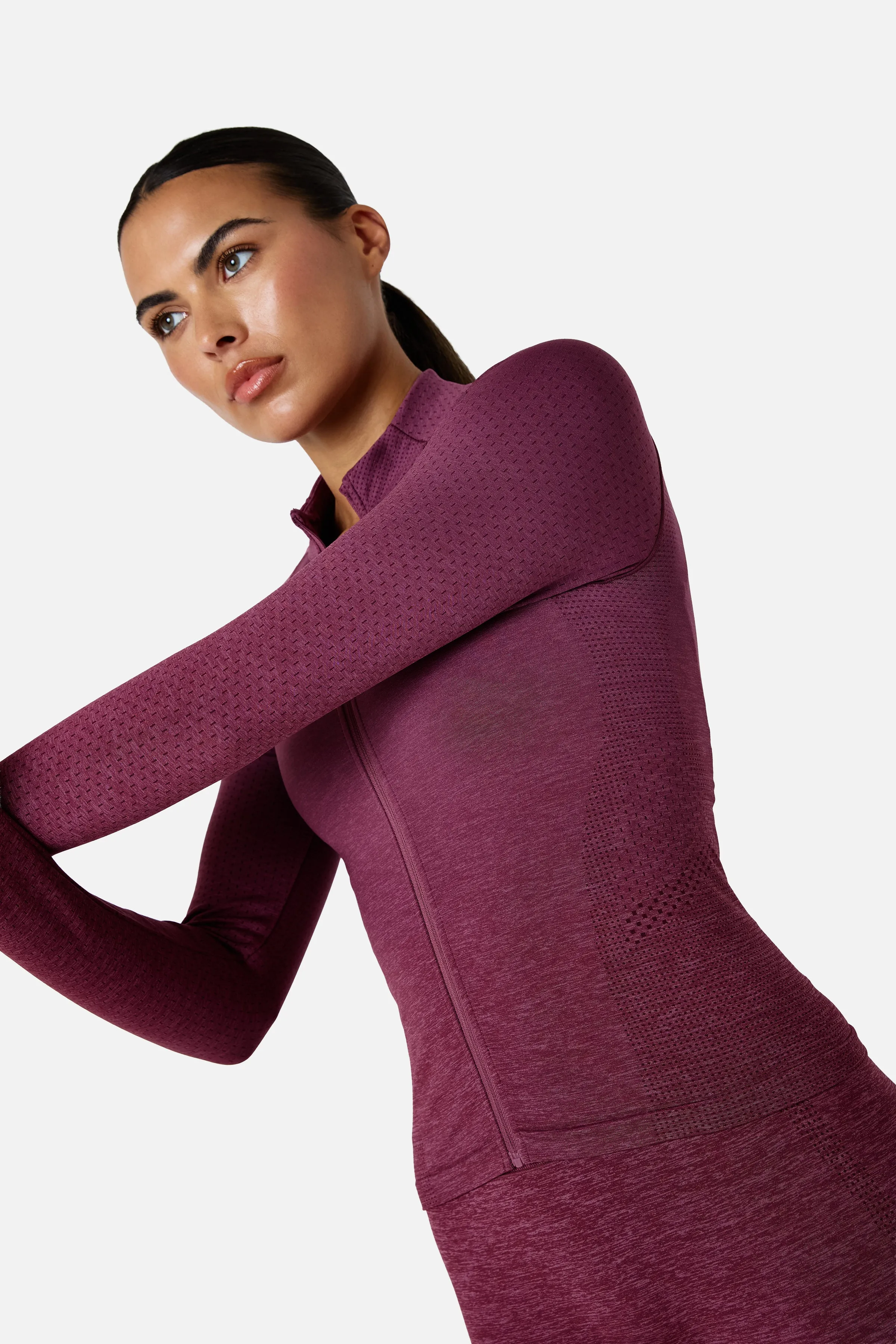 Womens Evocurve Seamless Track Jacket - Mineral Blush sold by Trailberg product image thumbnail 2