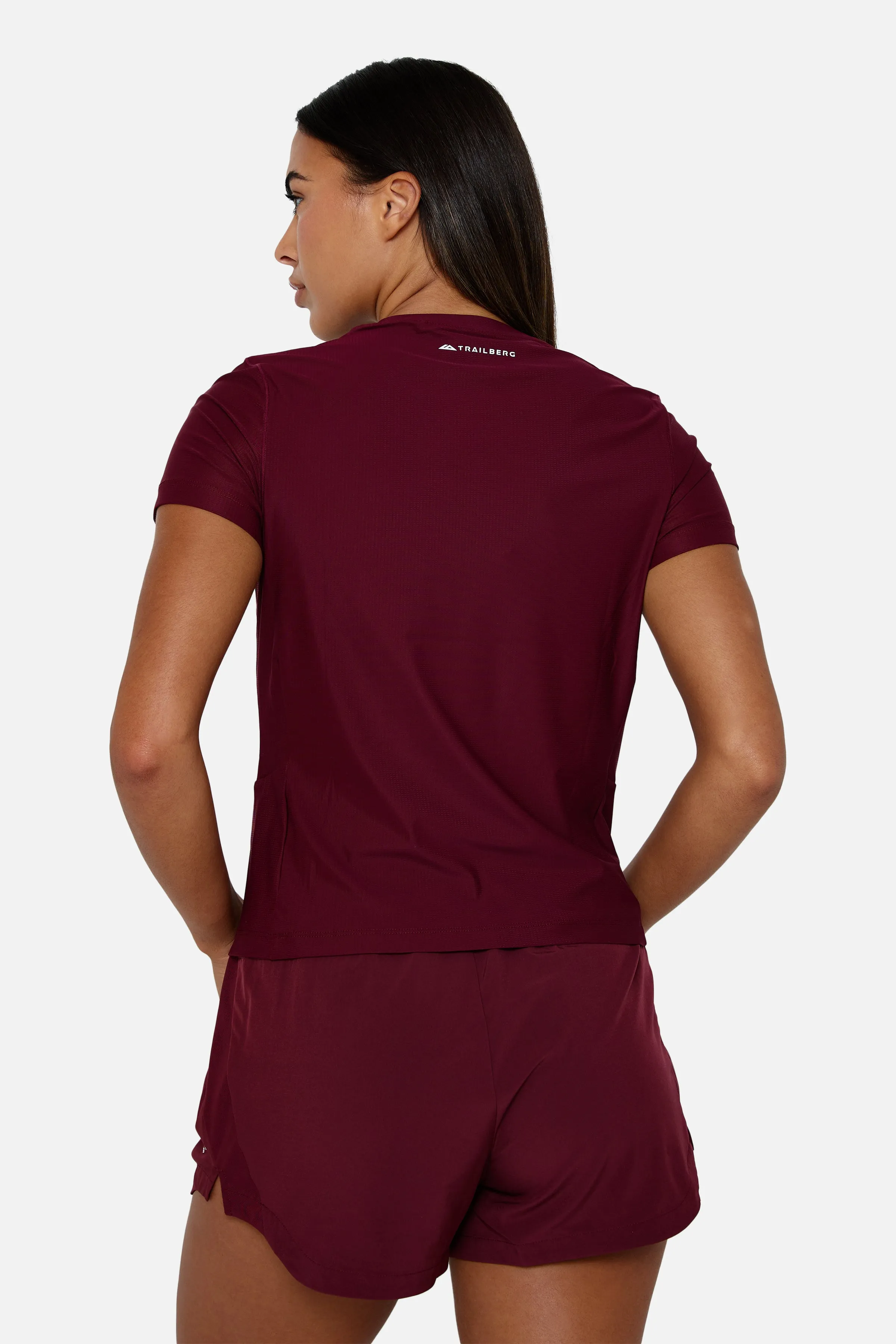 Womens Tide Tee - Deep Claret sold by Trailberg product image thumbnail 2