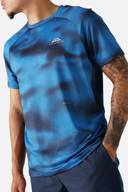 Haze Tee - Storm Blue made by Trailberg
