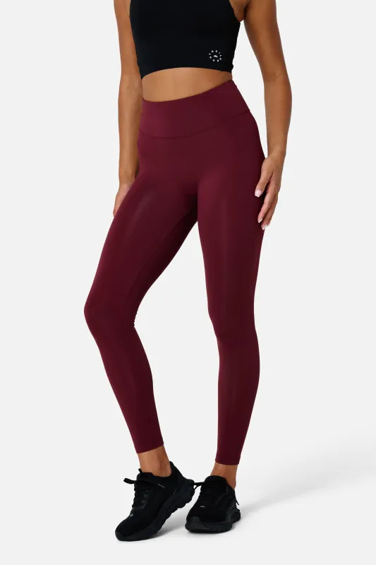 Womens Sculpt Core Legging - Deep Claret made by Trailberg