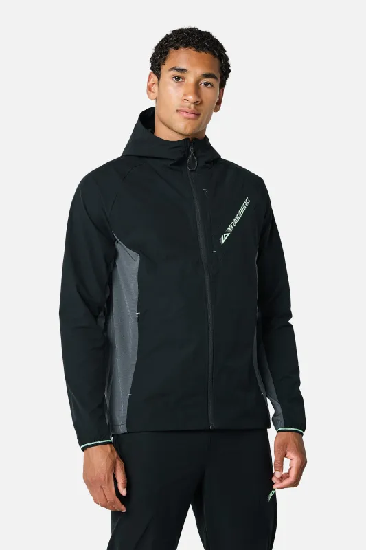 Pulsewave Hood - Black/Volcano Grey/Mint Green made by Trailberg