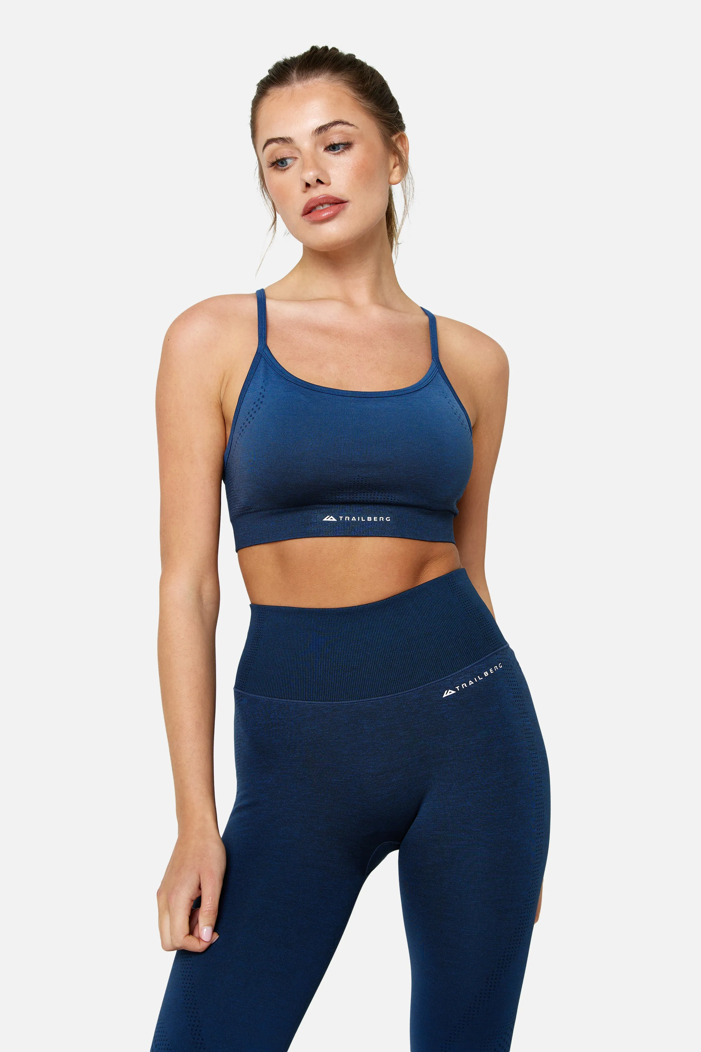 Womens Evocurve Seamless Strappy Bra - Storm Blue sold by Trailberg