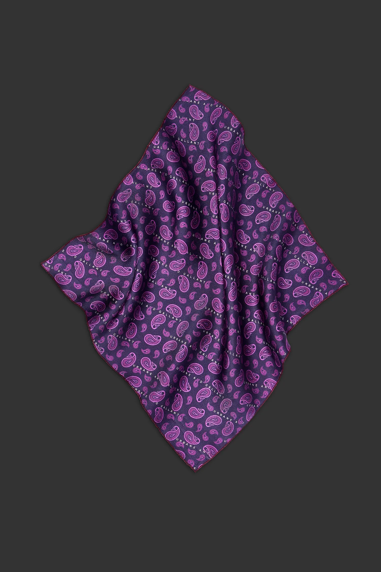 Henderson Pocket Square Violet sold by Urbane & Gallant