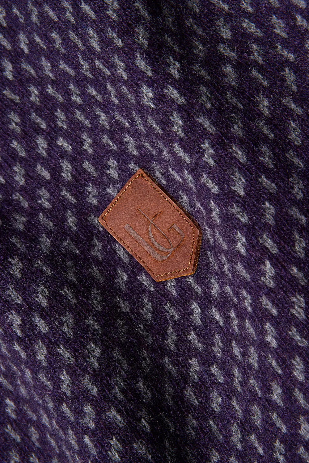 Frederick Sweater Purple w/stone contrast sold by Urbane & Gallant product image thumbnail 3